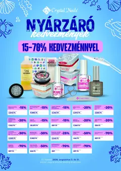 Crystal Nail akciós újság - amely érvényes a következő dátumtól: 2026.08.03.