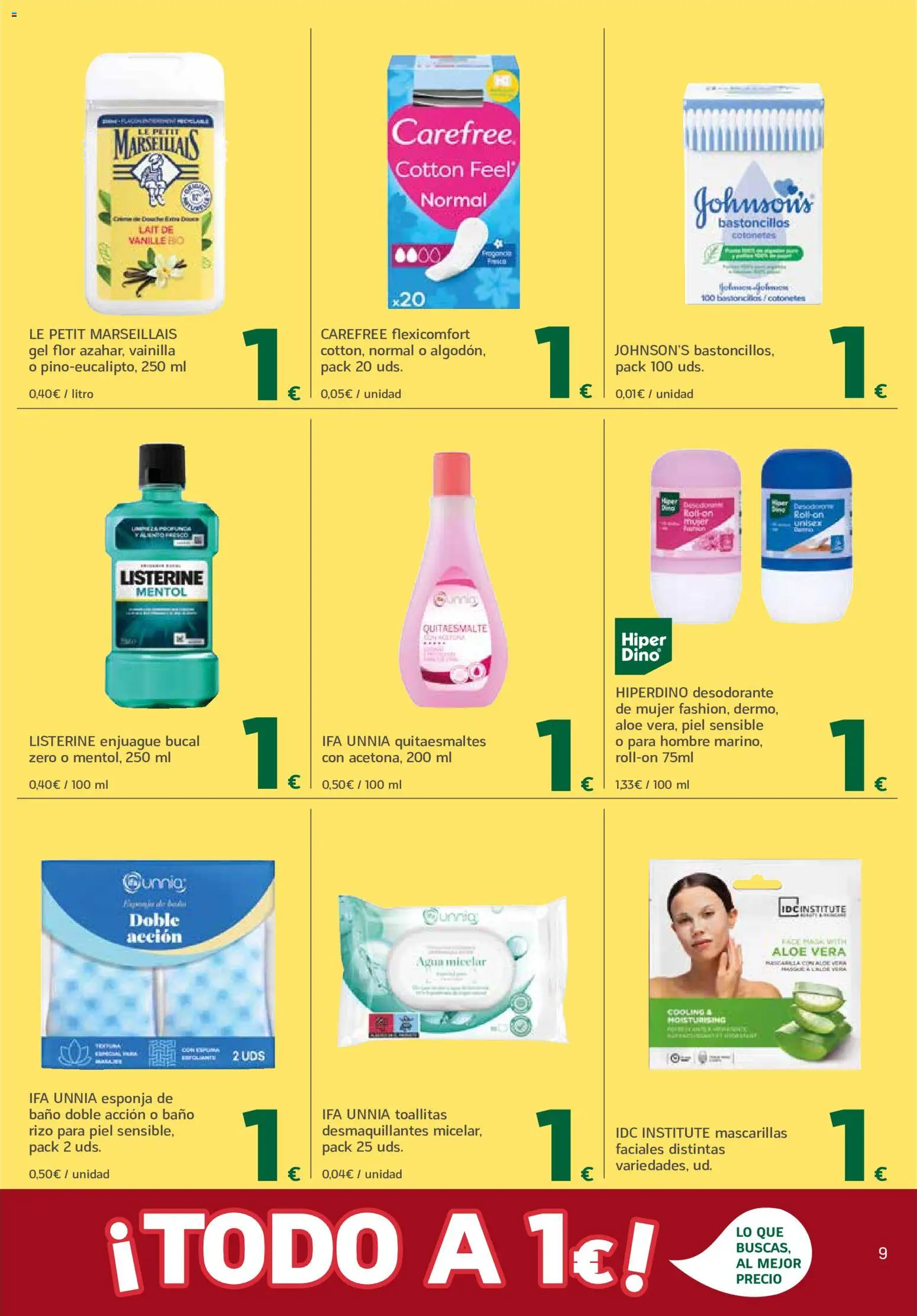 HiperDino Deseo Concedido │ válido desde el 25/08/2026 | Página: 9 | Productos: Esponja, Listerine, Vainilla, Baño