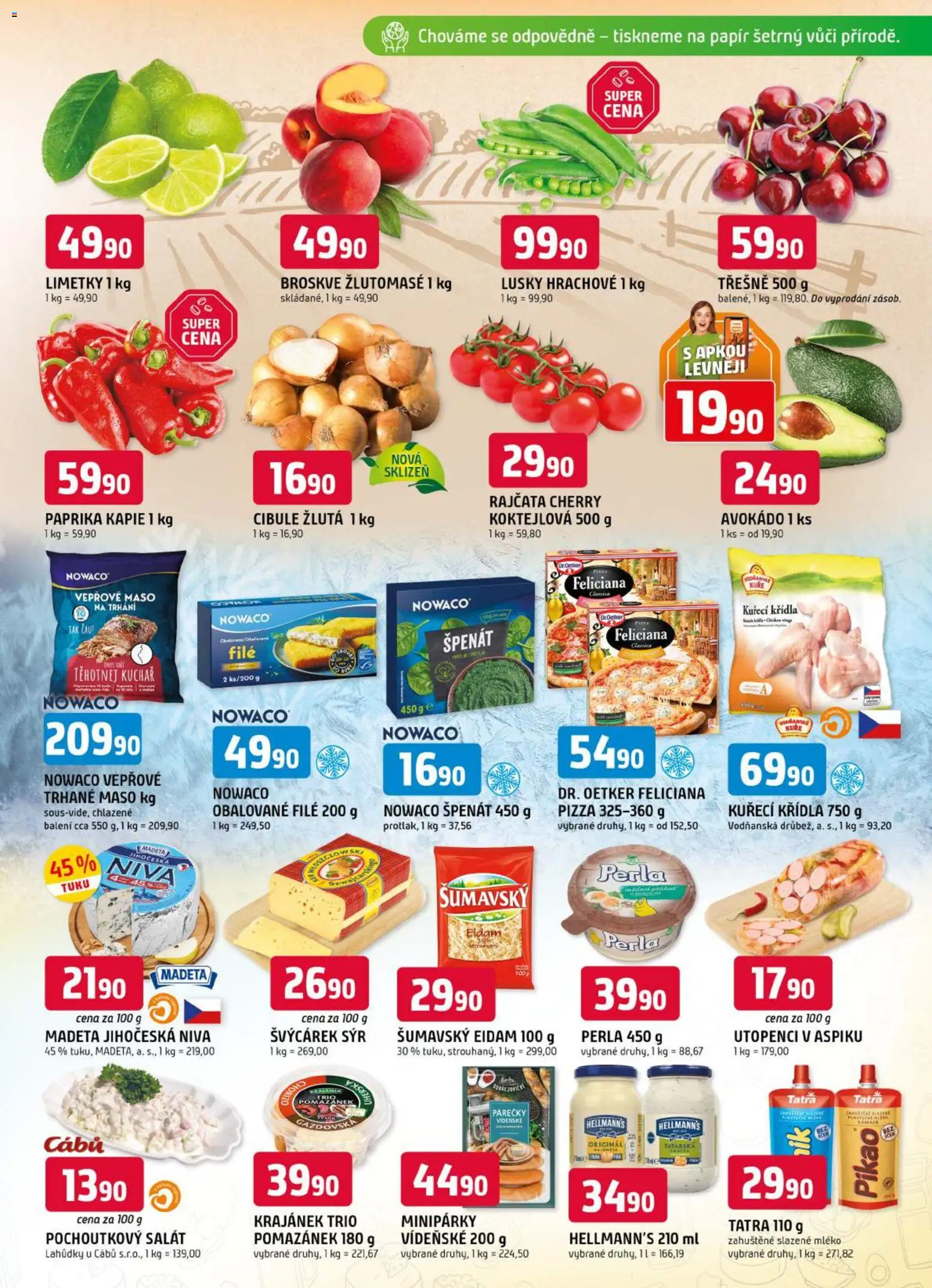 Trefa leták od 17.06.2026 | Strana: 3 | Produkty: Pizza, Eidam, Vepřové trhané maso, Chorizo