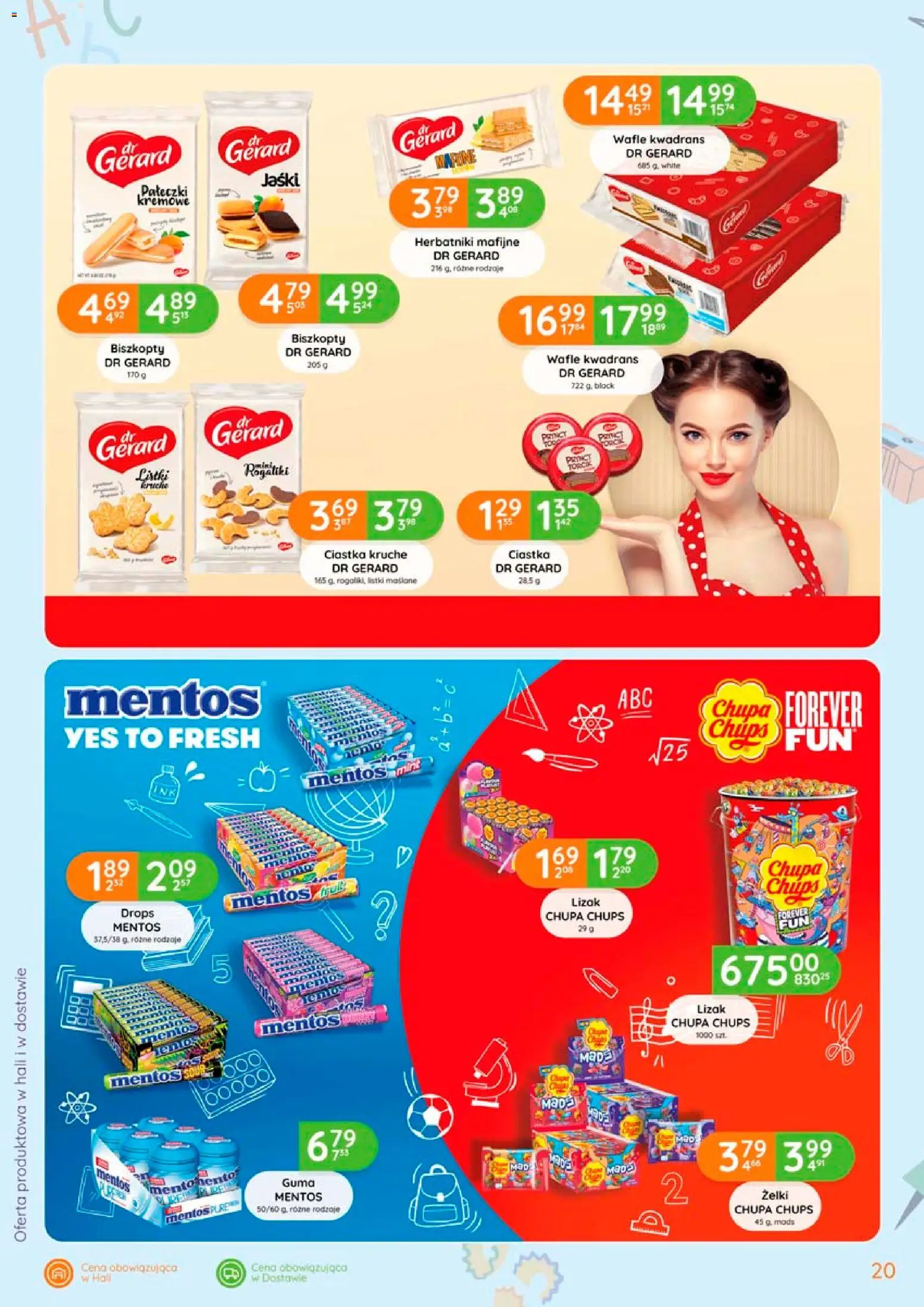 Eurocash gazetka - Powrót do Szkoły od 06.08.2026 | Strona: 20 | Produkty: Lizak Chupa Chups, Wafle, Herbatniki, Ciastka