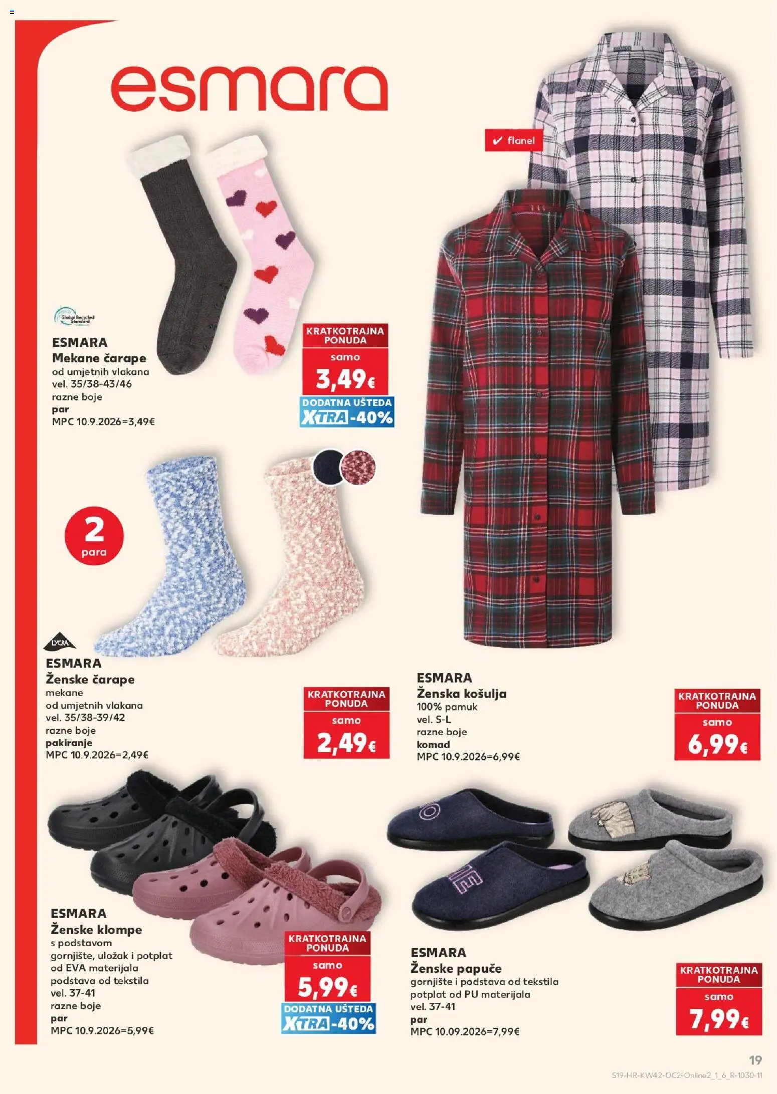 Kaufland katalog | vrijedi od 14.10.2026 | Stranica: 19 | Proizvodi: Košulja, Čarape, Papuče