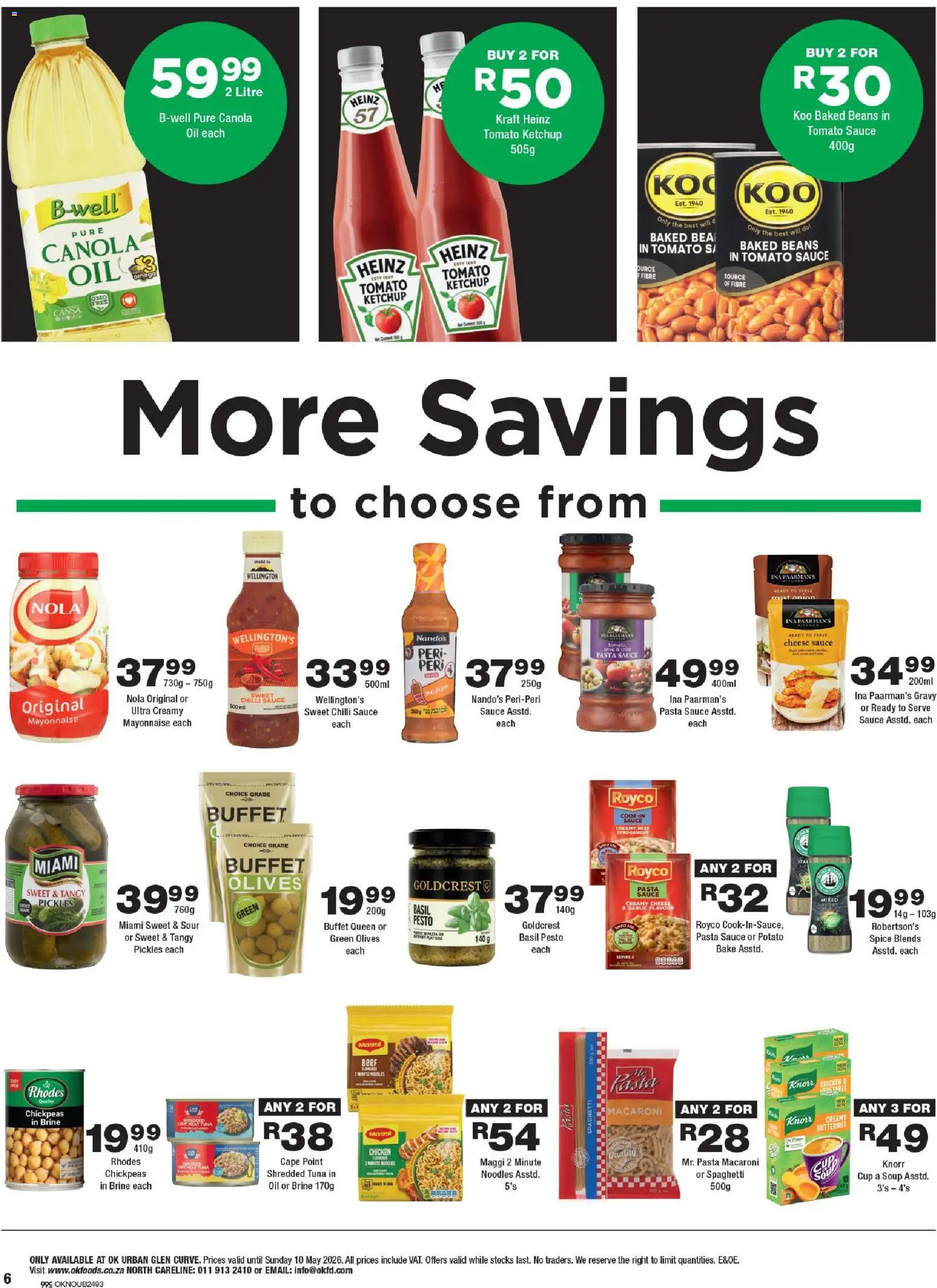 New OK Foods catalogue – valid from 24.04.2026 | Page: 6 | Products: Cheese, Pickles, Beef, Tomato sauce