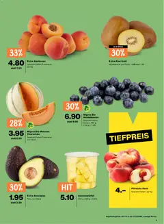 Extra Kiwi Gold, Neuseeland, pro Stück ab 11.06.2026 gültig | Seite: 3 | Produkte: Avocado, Kiwi