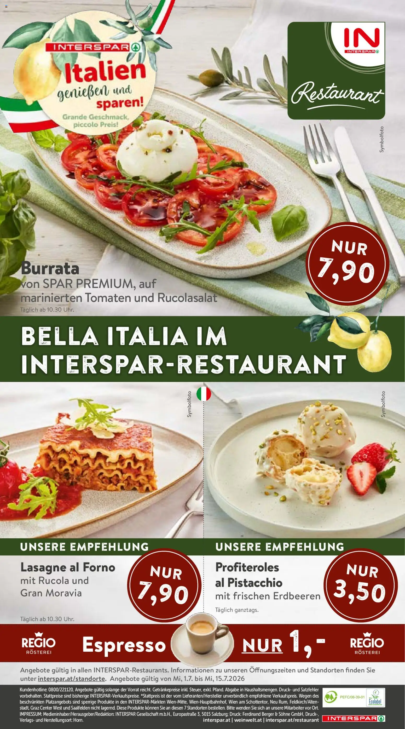 Interspar Italien gültig ab 01.07.2026 | Seite: 16 | Produkte: Erdbeeren, Tomaten