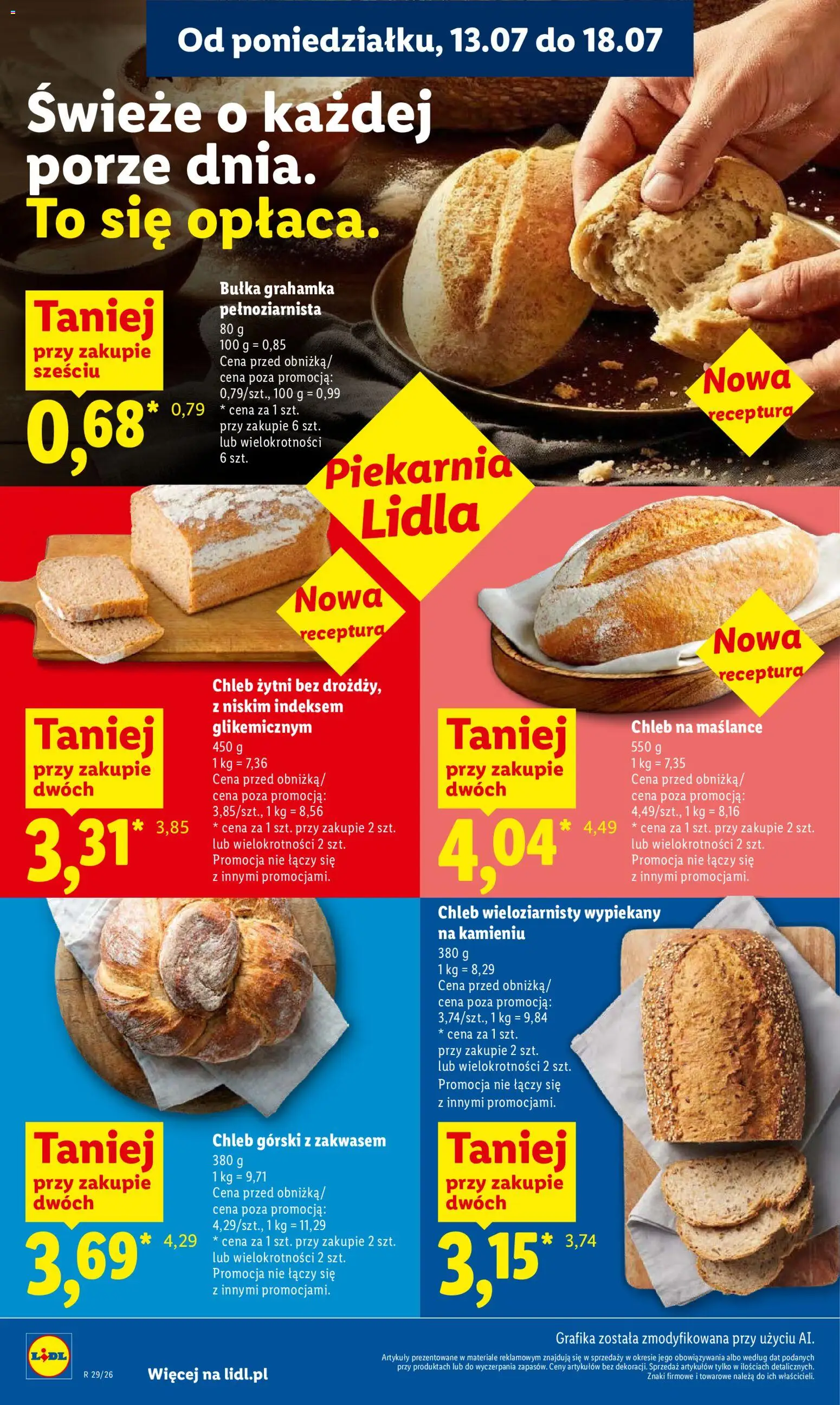 Lidl Polsko leták od 16.07.2026 | Strana: 56 | Produkty: Chléb
