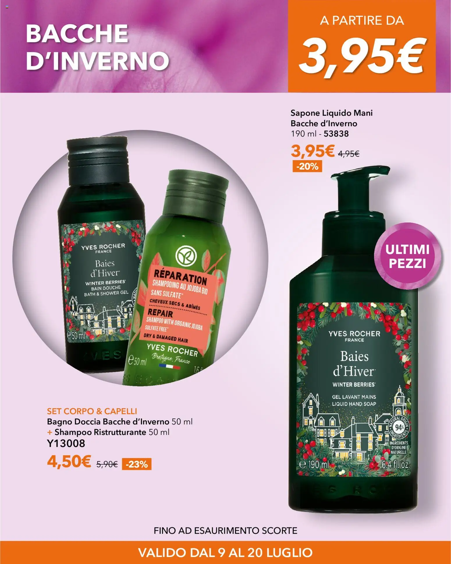 Volantino Yves Rocher del 09/07/2026 | Pagina: 11 | Prodotti: Shampoo, Sapone, Bagno, Doccia
