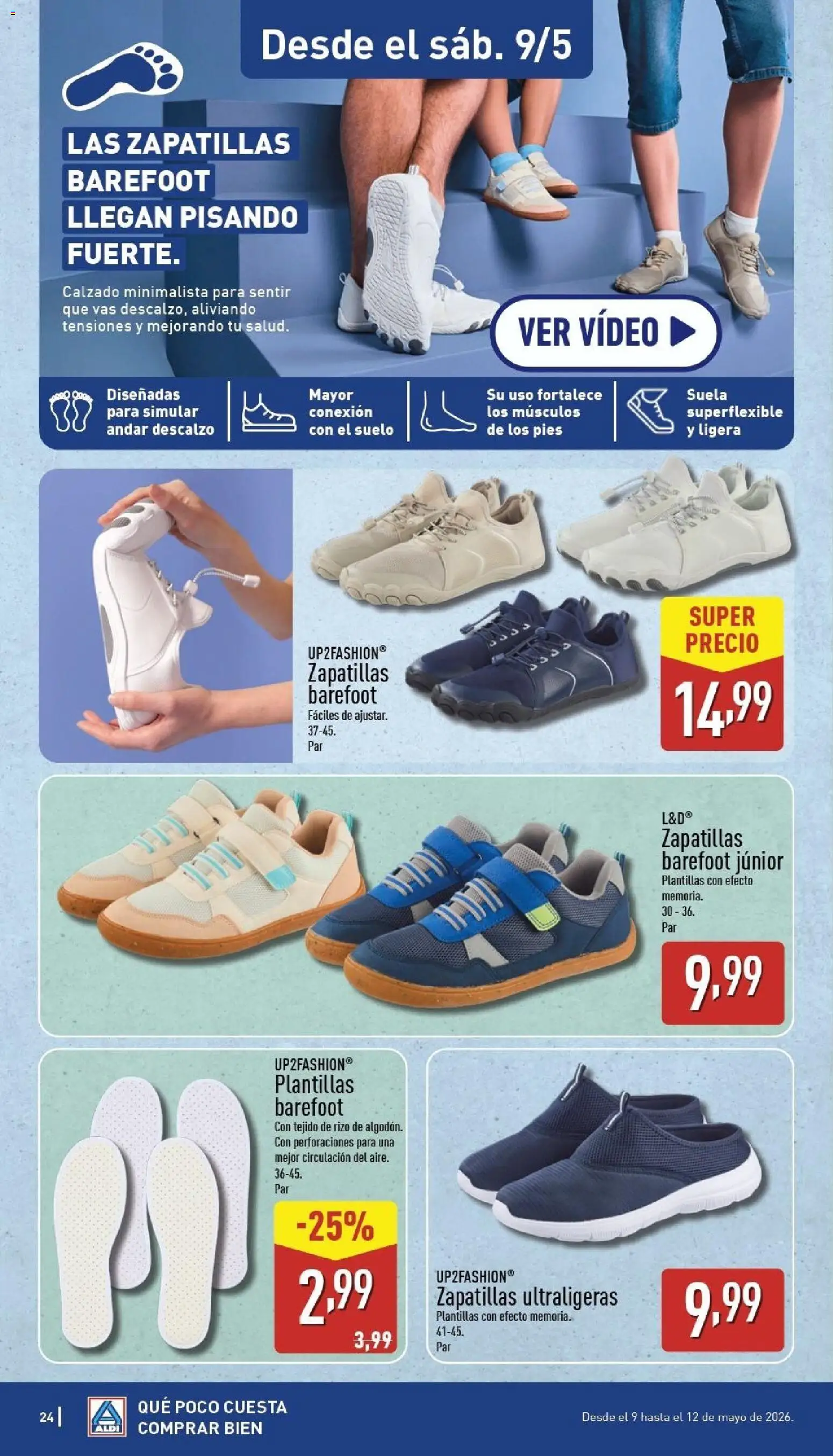 Aldi folleto Península │ válido desde el 04.05.2026 | Página: 24 | Productos: Zapatillas, Video