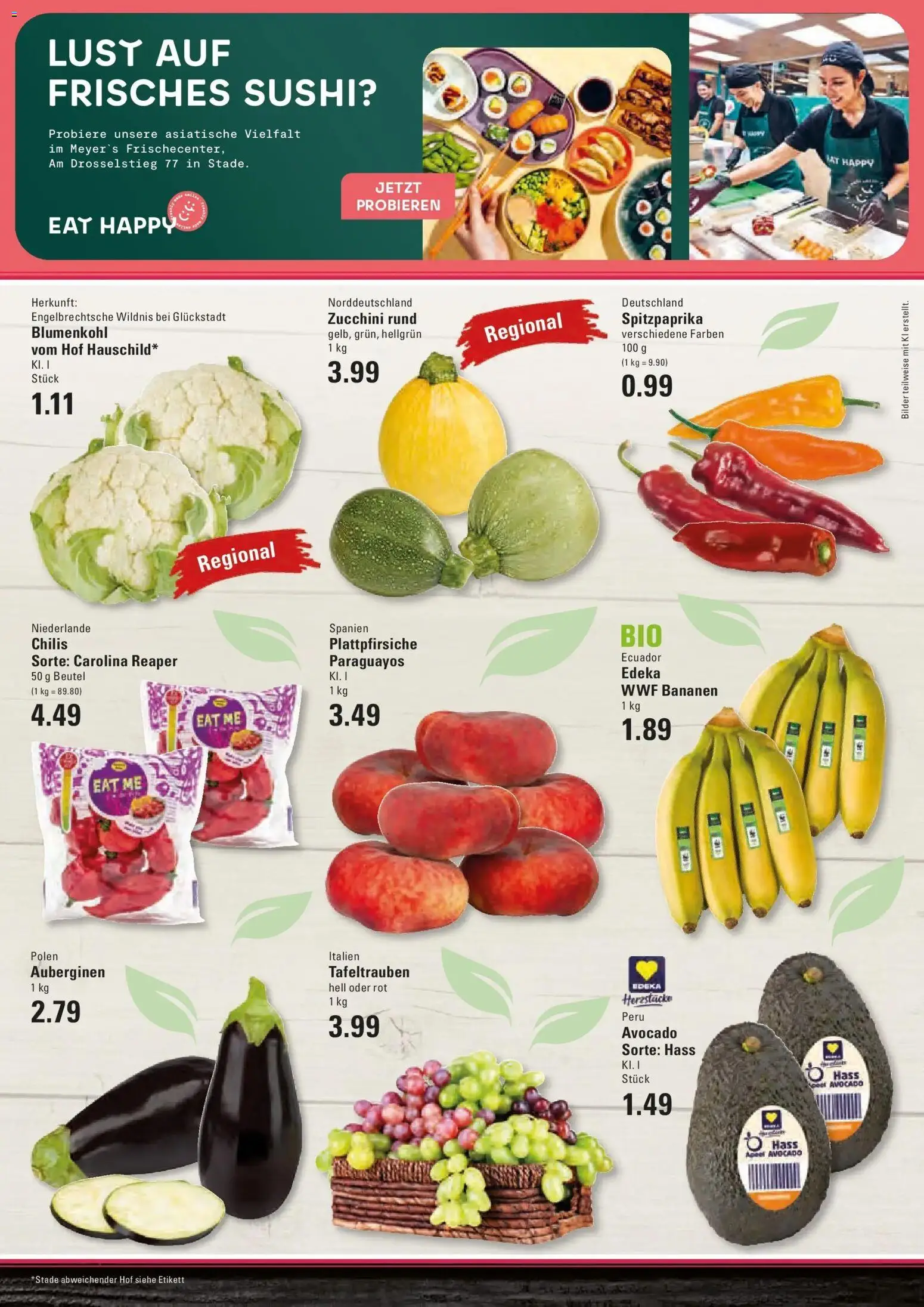 Marktkauf Prospekt Prisdorf (ab 10.08.2026) » Angebote online | Seite: 3 | Produkte: Bananen, Avocado, Bilder, Zucchini