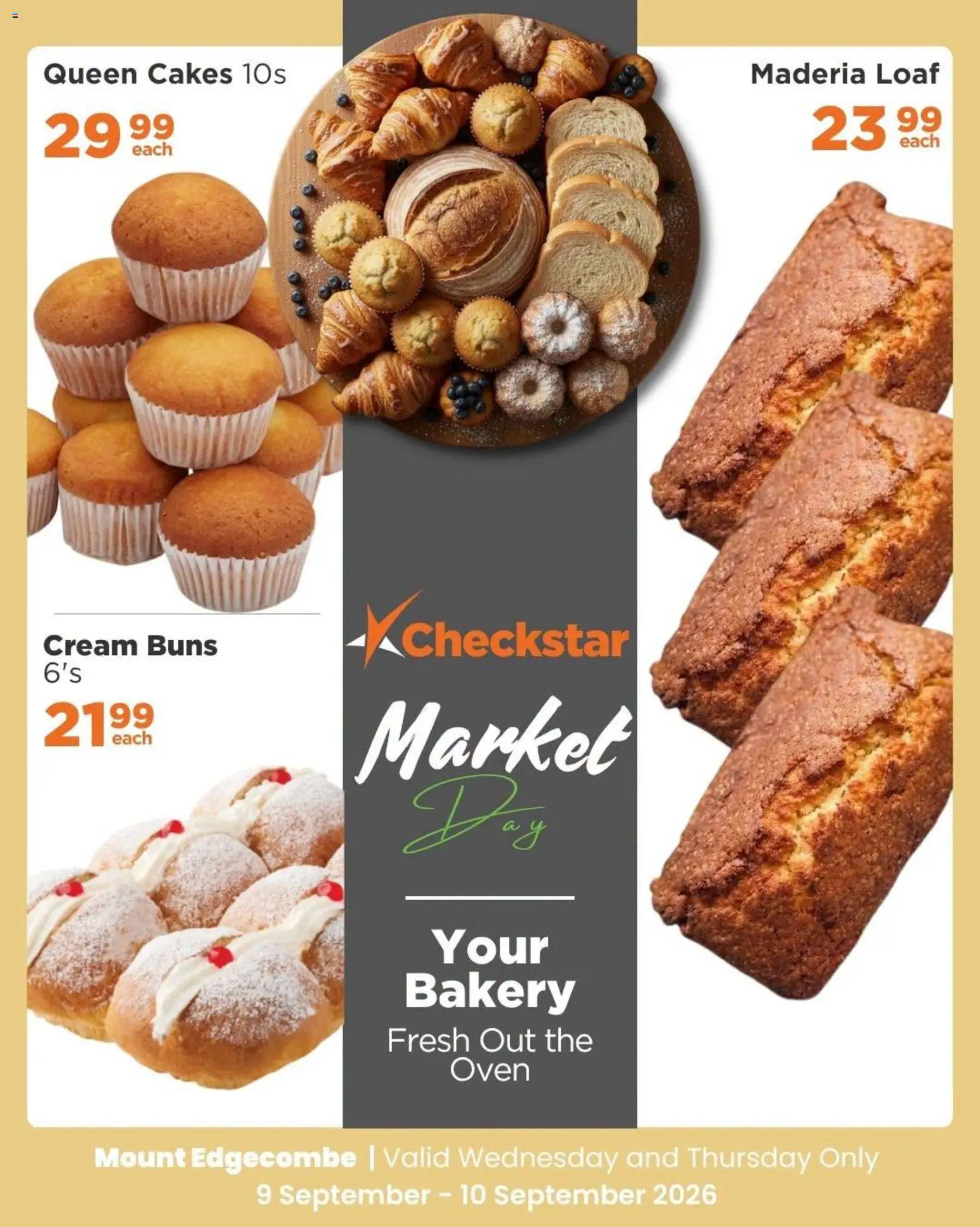 New Check Star catalogue – valid from 09/09/2026 | Page: 4 | Products: Oven, Bakery, Buns, Cream