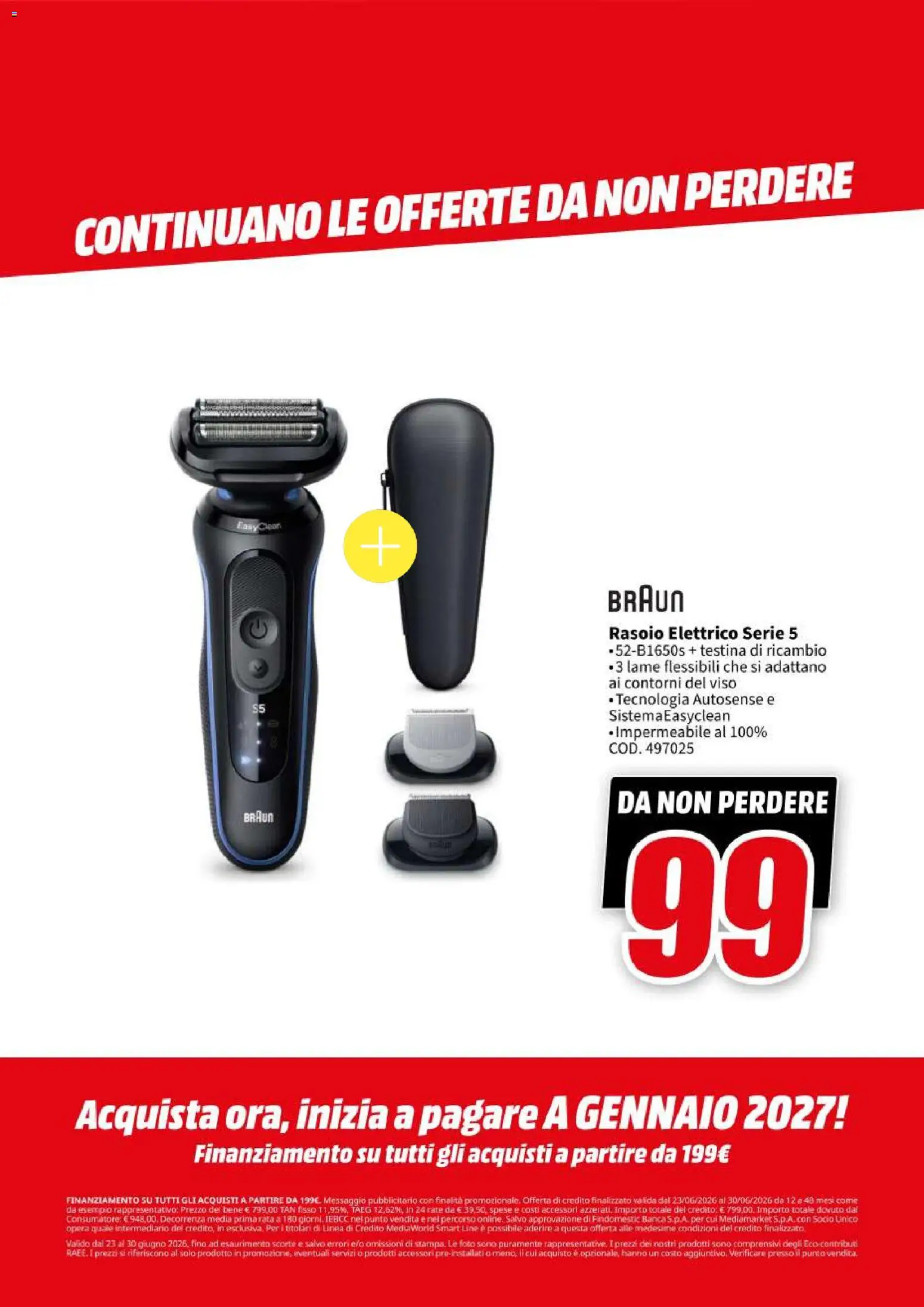 Volantino Media World del 23/06/2026 | Pagina: 84 | Prodotti: Rasoio, Rasoio elettrico