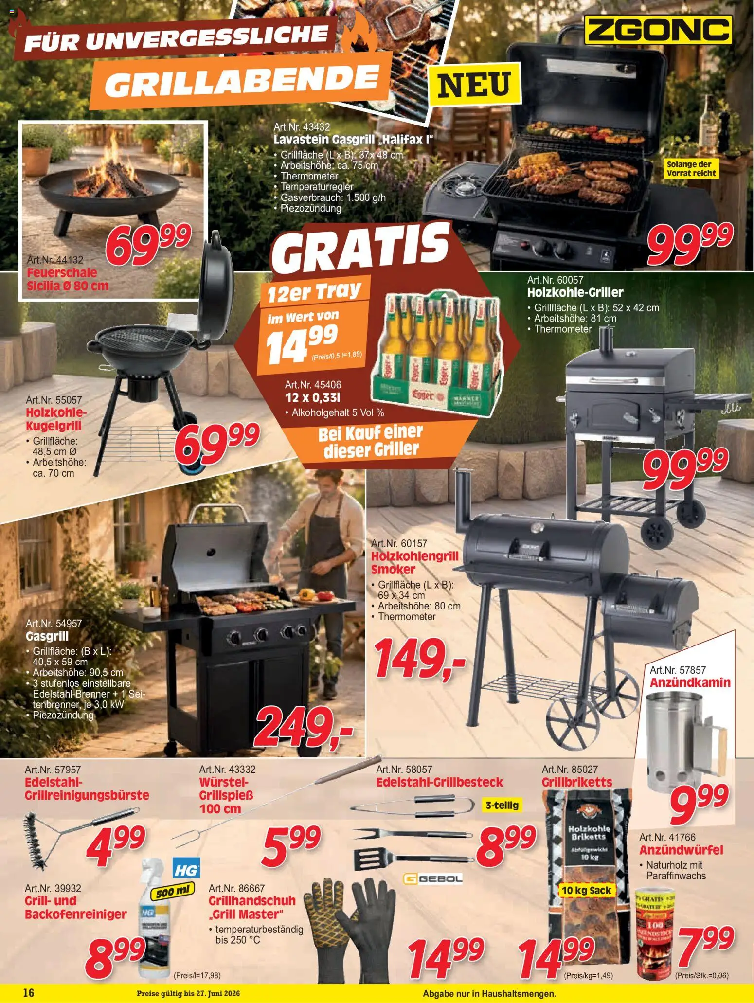 Zgonc Juni I 2026 gültig ab 01.06.2026 | Seite: 16 | Produkte: Grill, Thermometer