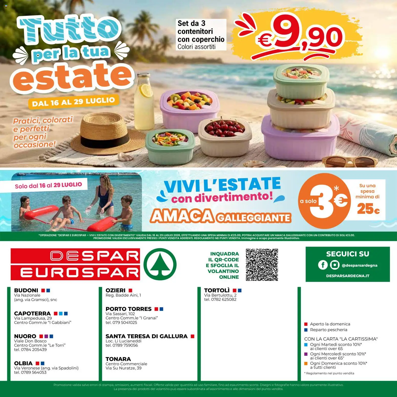 Volantino Eurospar del 16/07/2026 | Pagina: 20 | Prodotti: Amaca