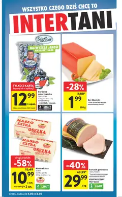 Pogląd oferty "Intermarche gazetka" - ważna od 29.04.2026 | Strona: 42 | Produkty: Karta, Kurczak, Masło, Ser