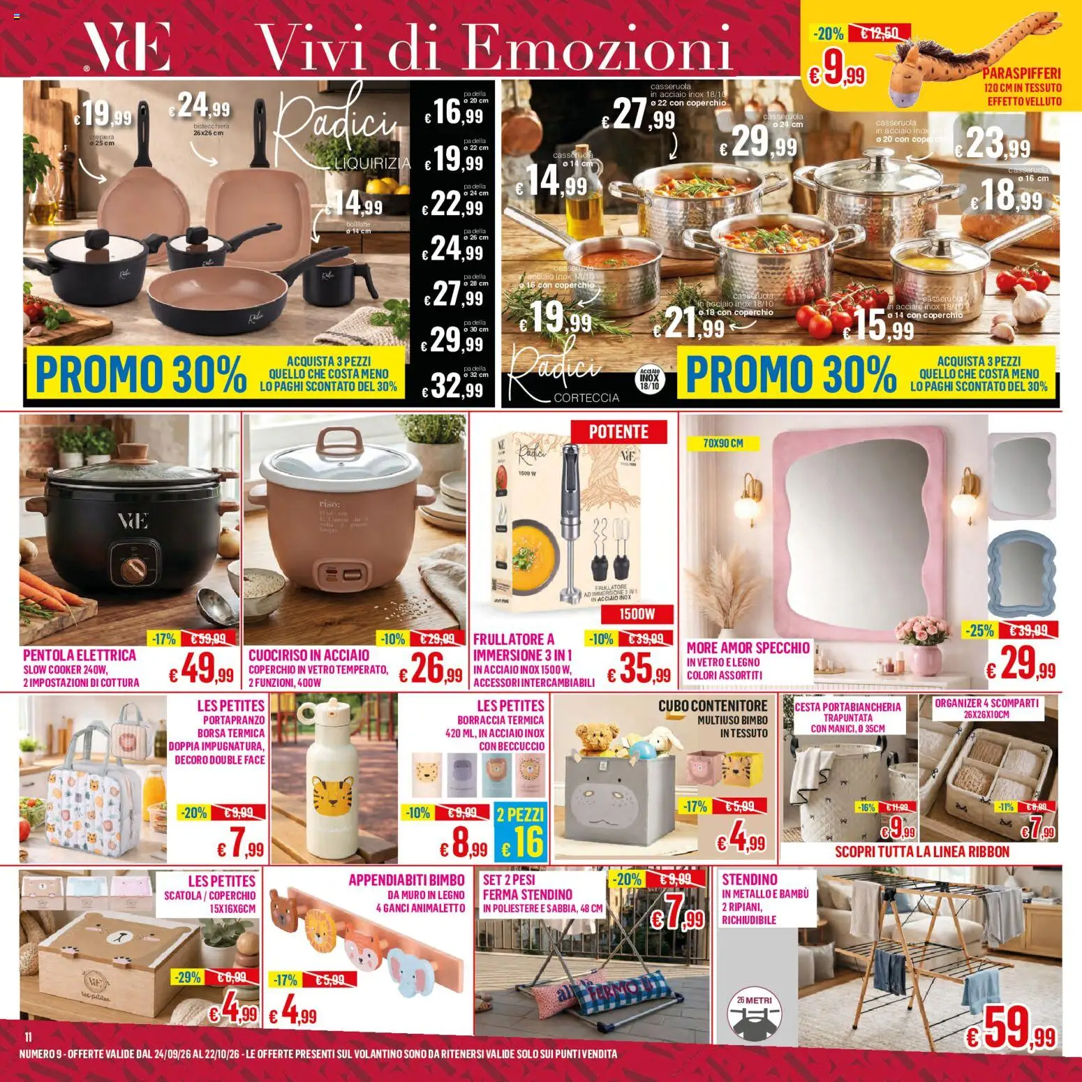 Volantino Satur del 24/09/2026 | Pagina: 11 | Prodotti: Contenitore, Borsa, Borraccia, Specchio