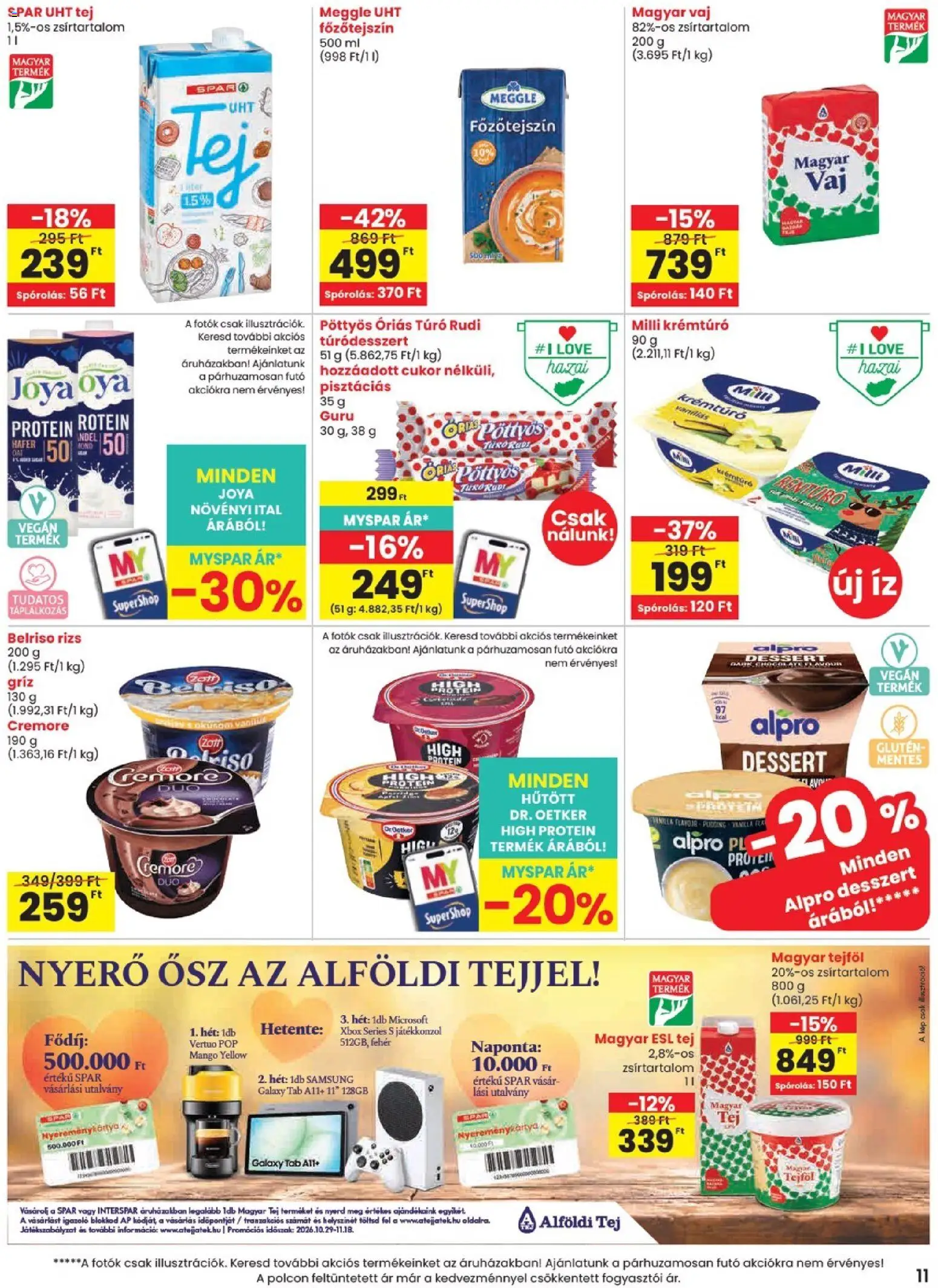 Spar akciós ujság - amely érvényes a következő dátumtól: 2026.10.29. | Oldal: 11