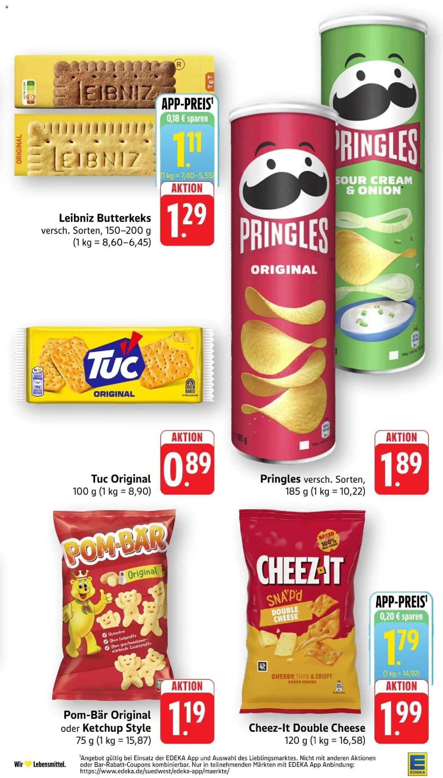 Edeka Prospekt Stuttgart – gültig ab 10.08.2026 | Seite: 21 | Produkte: Pringles, Ketchup