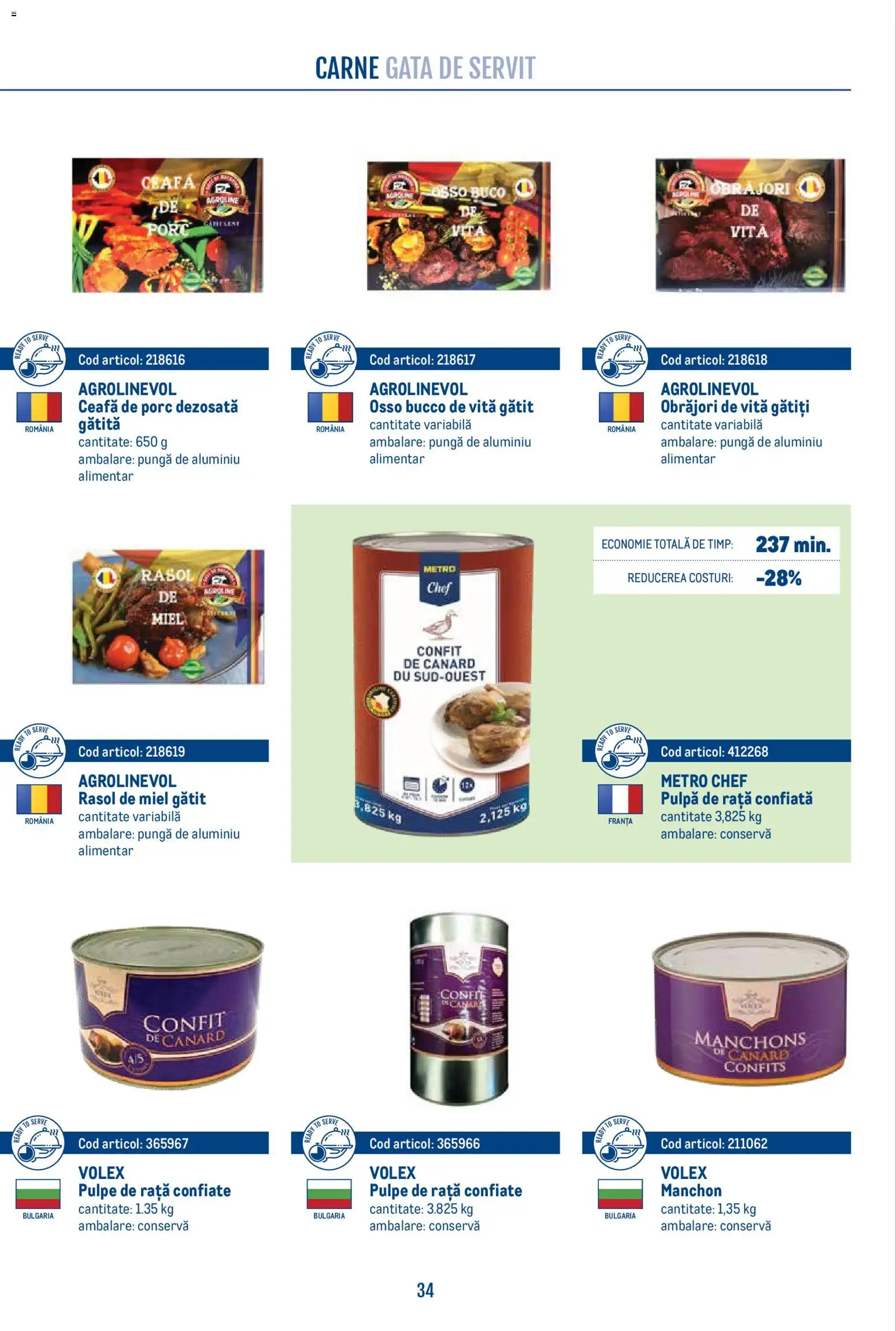 Noul catalog Metro – valabil de la 21.04.2026 | Pagină: 34 | Produse: Cântar, Miel, Rață, Rasol