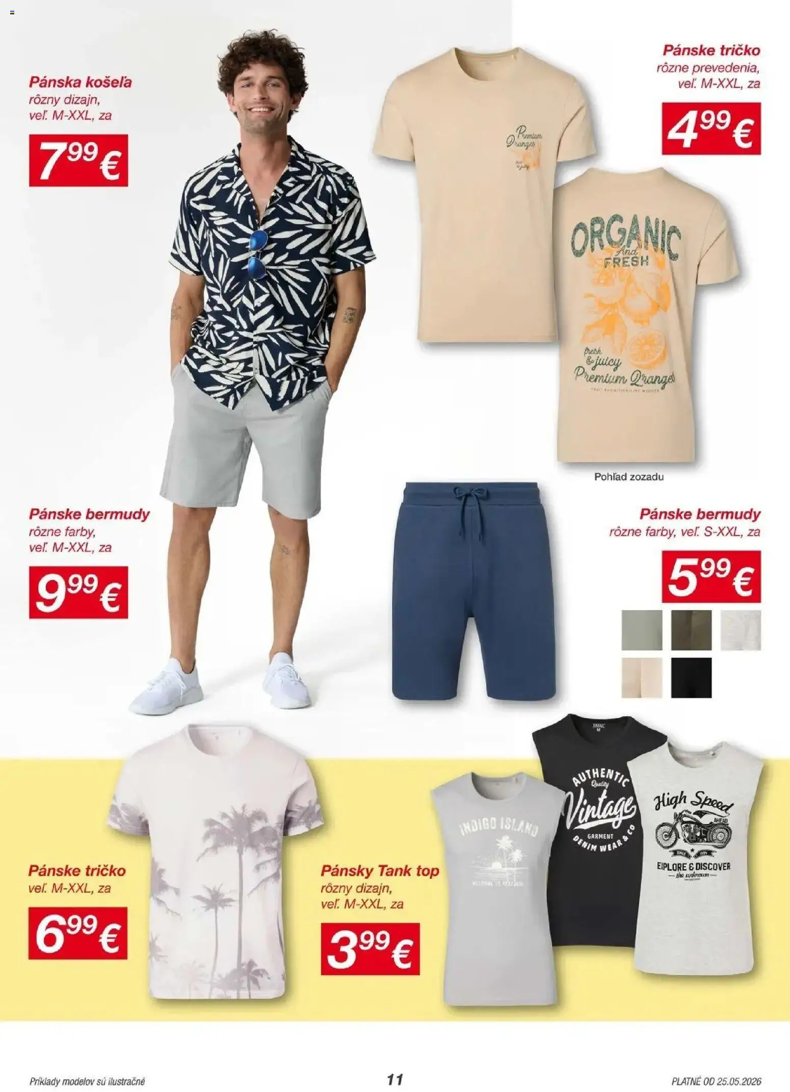 Nové Kik akcie – leták je platný od 25.05.2026 | Strana: 11 | Produkty: Tričko, Košeľa