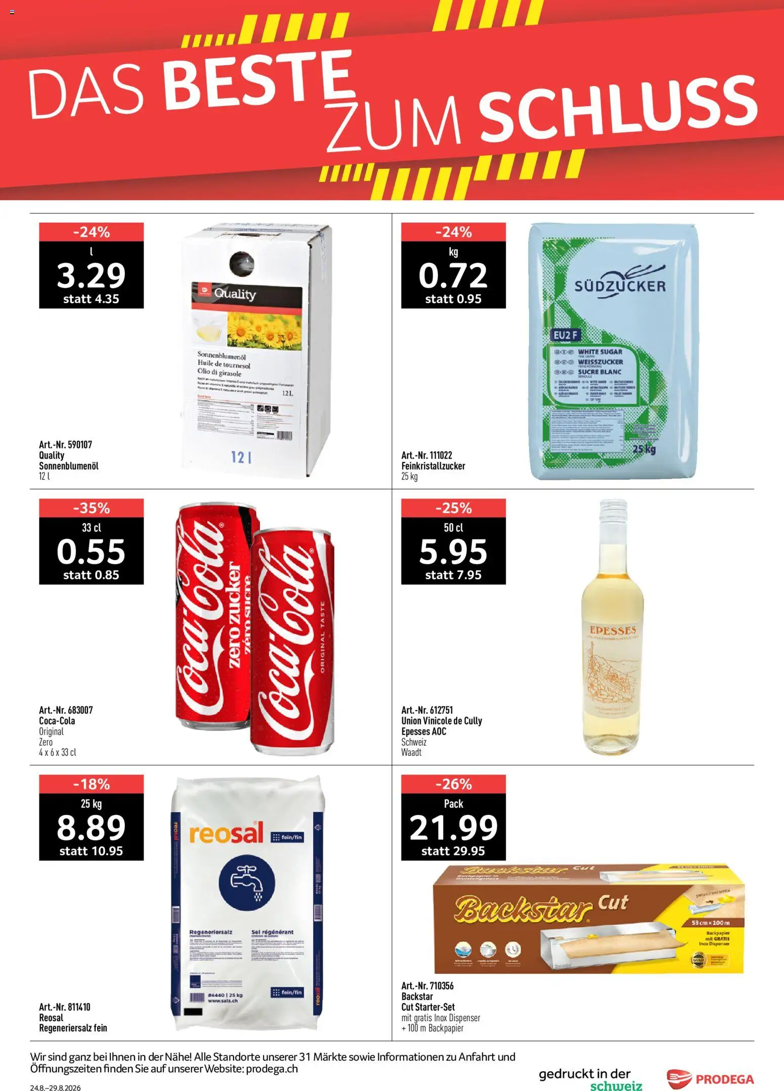Prodega aktionen – gültig ab 24.08.2026 | Seite: 40 | Produkte: Zucker