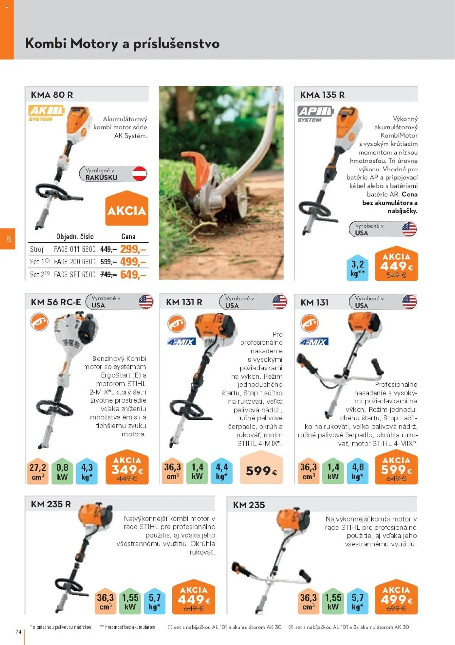 Nové STIHL akcie – leták je platný od 19.08.2026 | Strana: 74 | Produkty: Batérie, Kábel