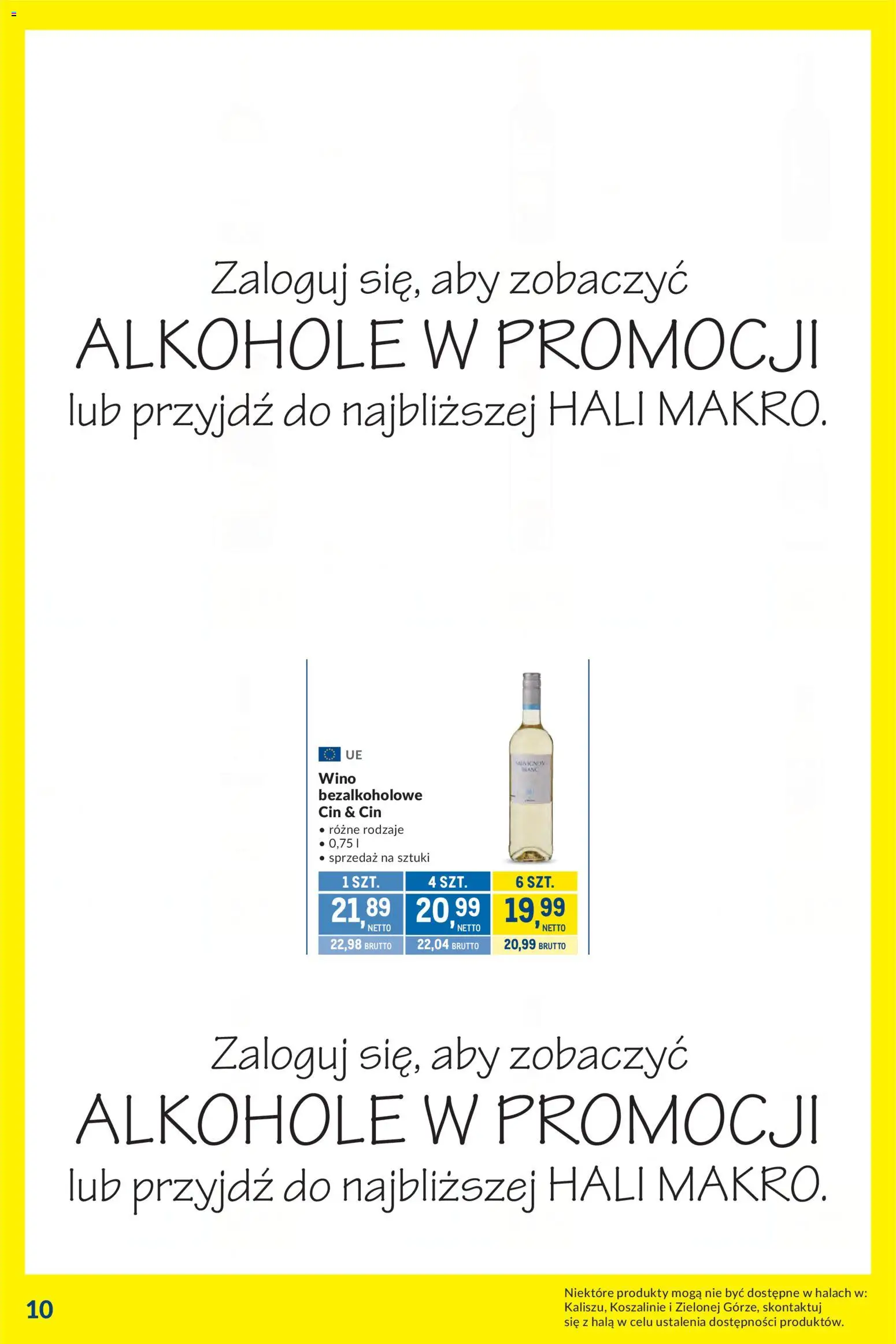 Makro gazetka - Kupujesz więcej płacisz mniej od 07.07.2026 | Strona: 10 | Produkty: Wino bezalkoholowe, Wino