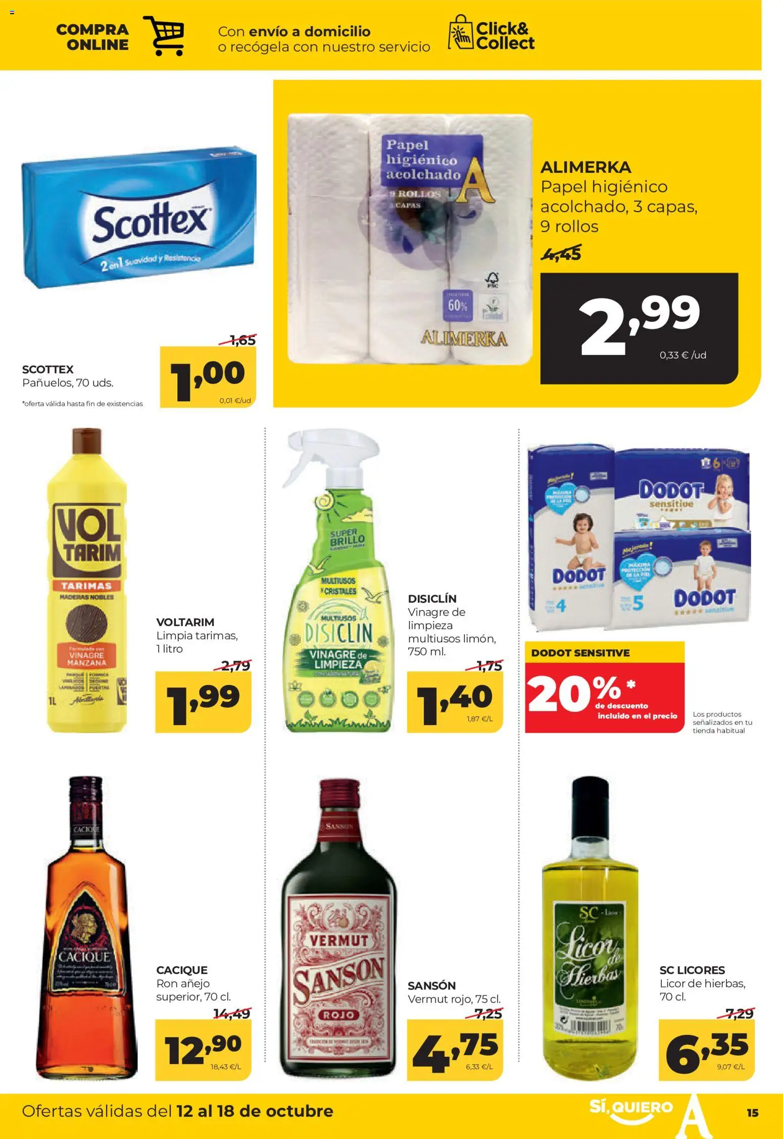 Alimerka folleto Castilla y León │ válido desde el 12/10/2026 | Página: 17 | Productos: Licor, Manzana, Ron añejo, Vinagre