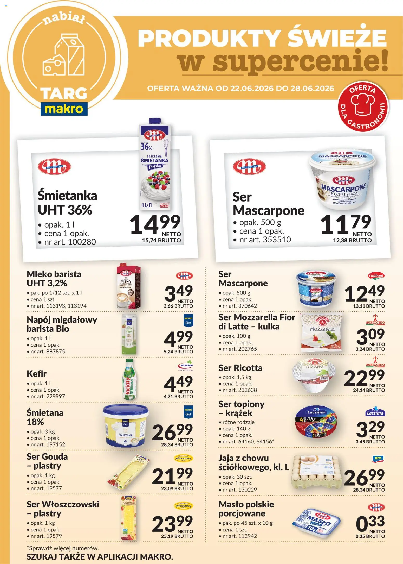 Makro gazetka - Produkty świeże w supercenie od 22.06.2026 | Strona: 3