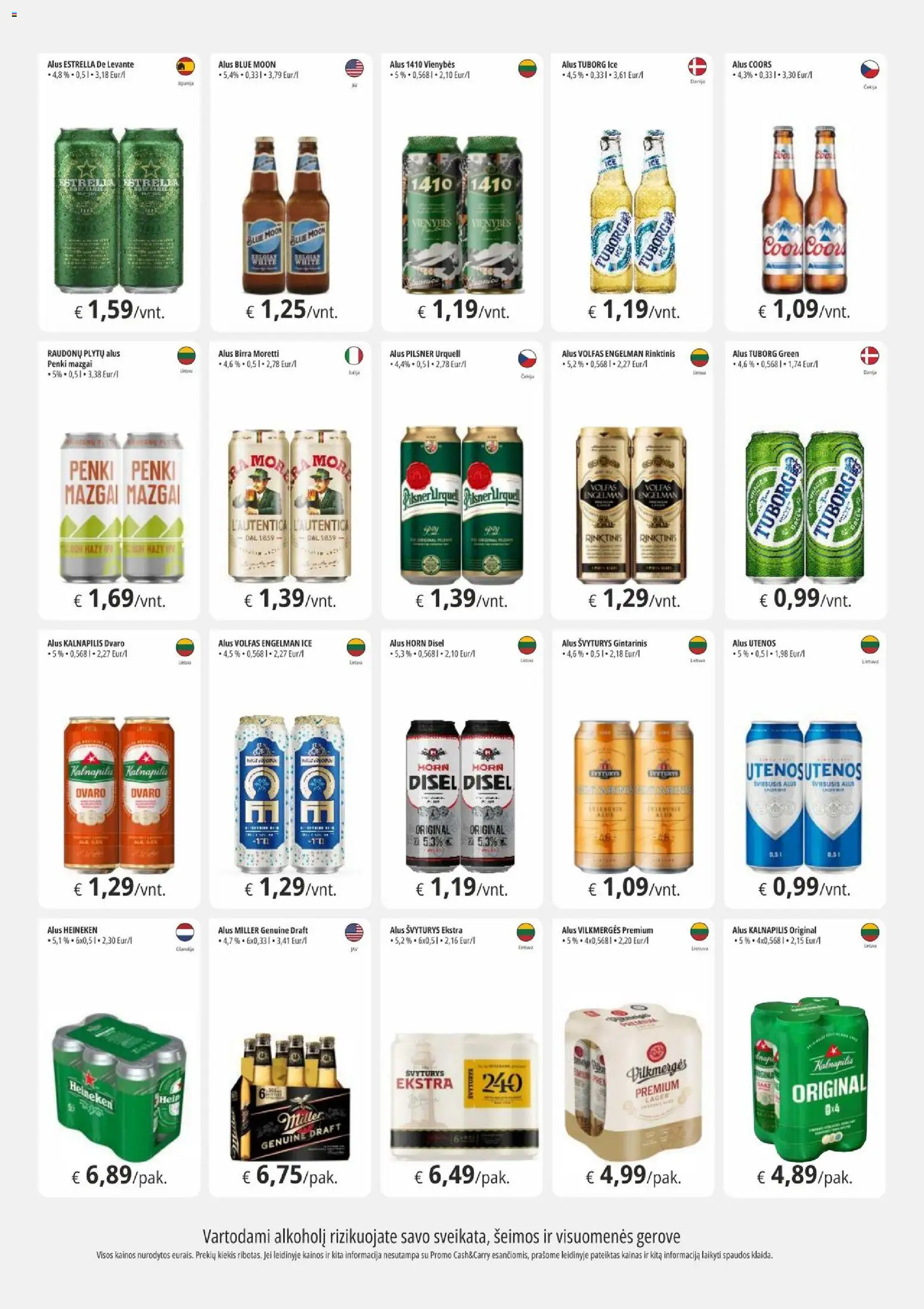 ePromo akcijos nuo 2026.07.31 | Puslapis: 3 | Prekių: Alus