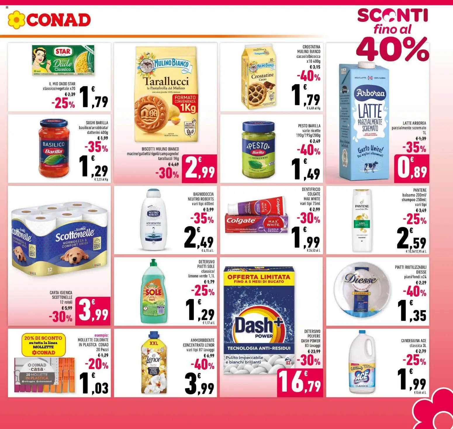 Volantino Conad del 21/10/2026 | Pagina: 3 | Prodotti: Carta igienica, Latte, Limone, Pesto