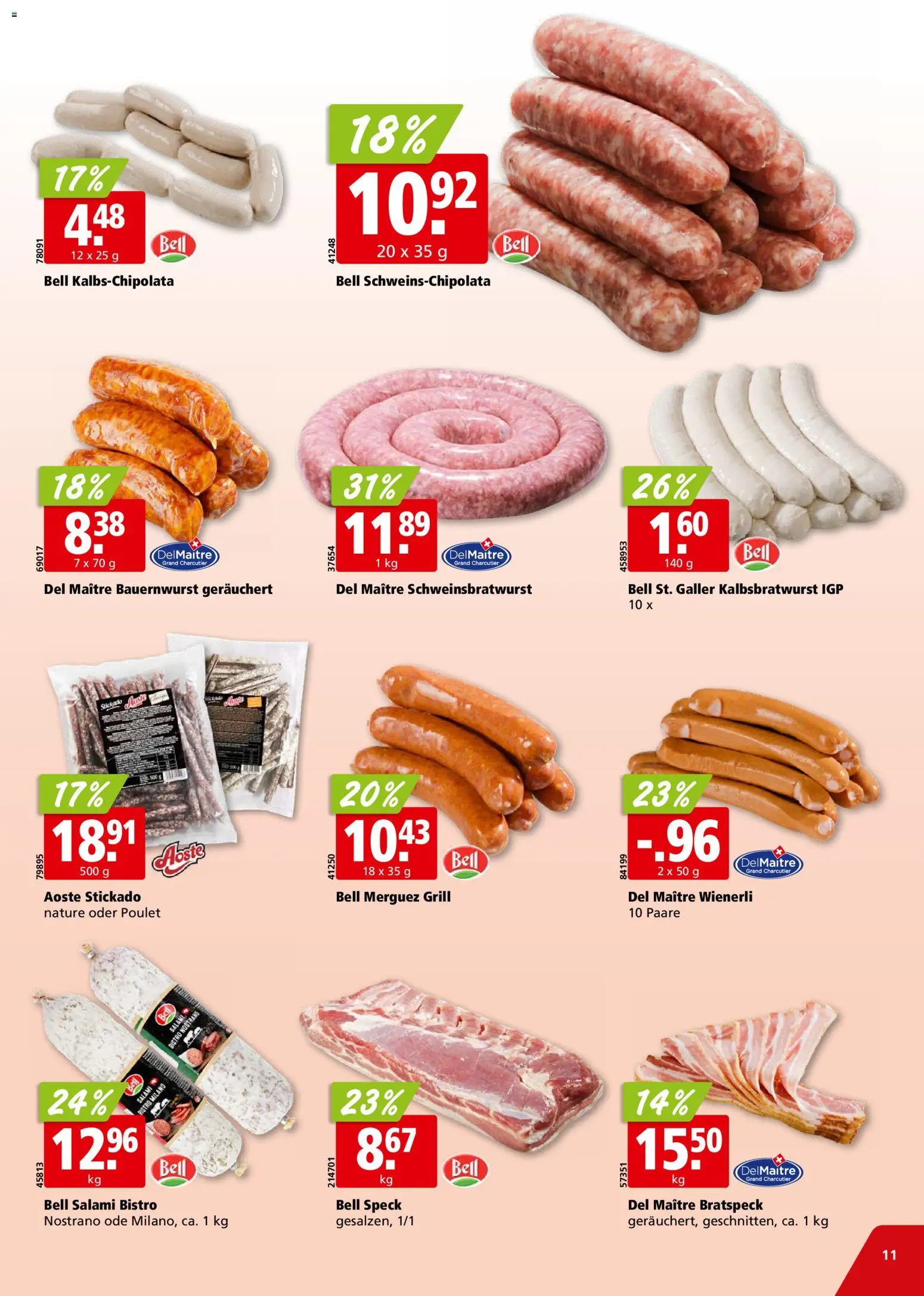 Aligro aktionen Chavannes, Matran, Genf, Sitten – gültig ab 29.06.2026 | Seite: 11 | Produkte: Salami, Grill