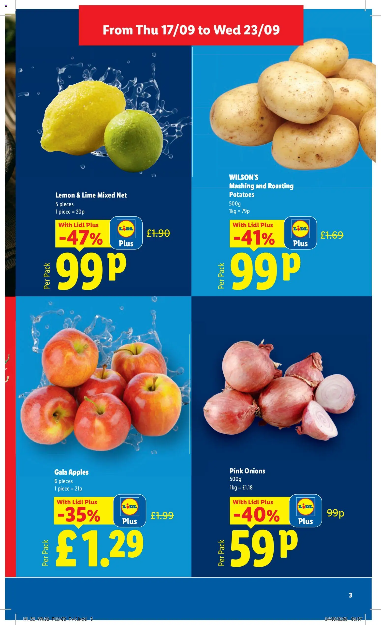 {H1} | Page: 3 | Products: Lime, Apples, Potatoes, Lemon