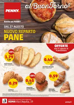 Anteprima del volantino PENNY volantino Pane valido a partire dal 27/08/2026