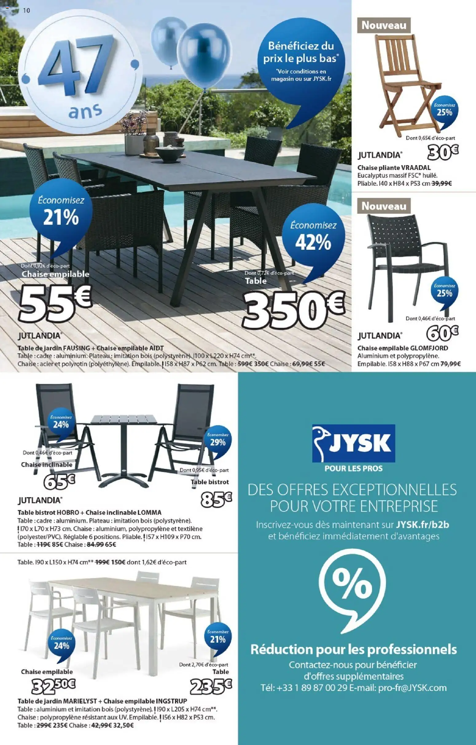 {H1} | Page: 10 | Produits: Plateau, Table de jardin, Table, Cadre