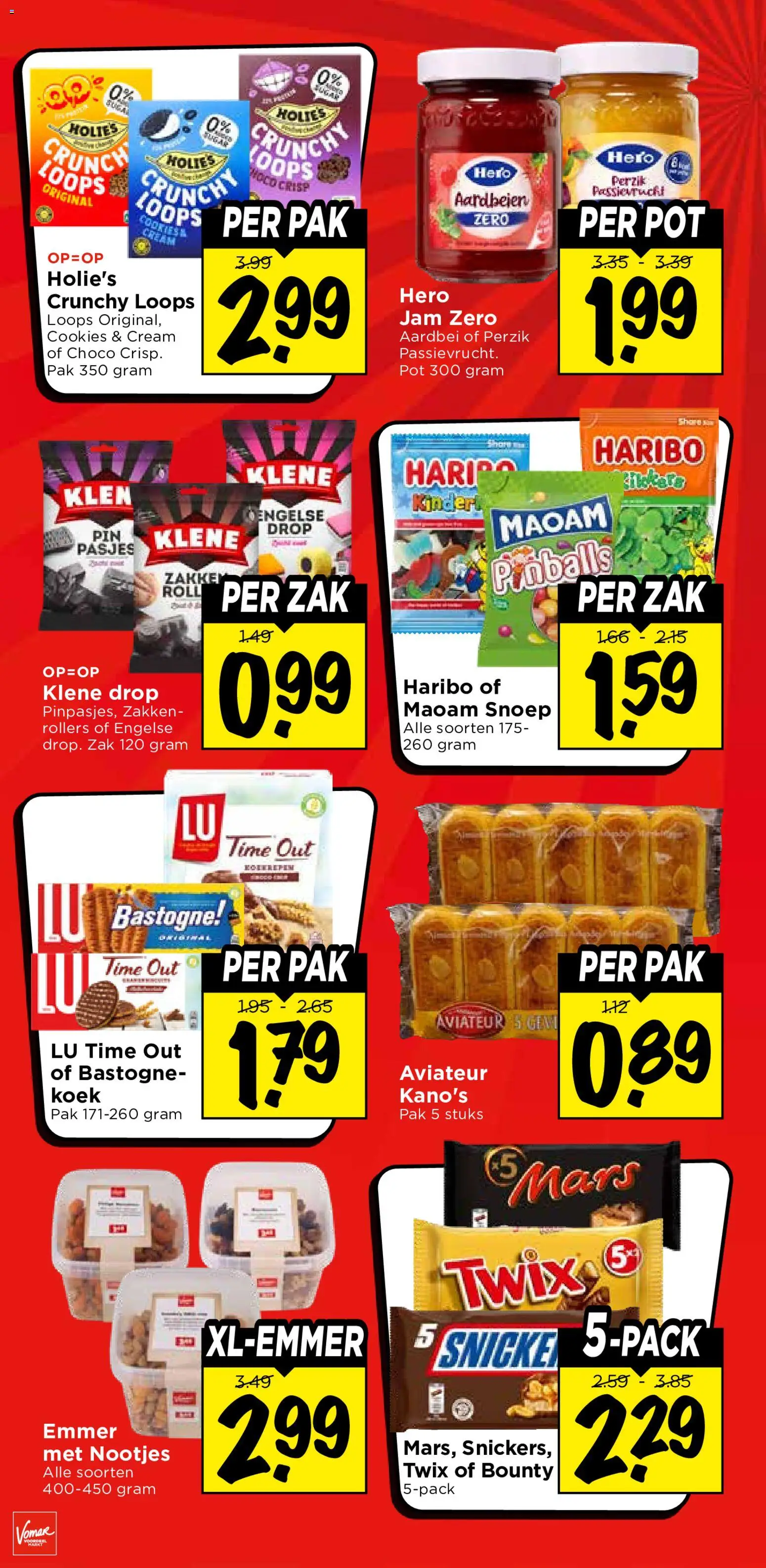 {H1} | Pagina: 28 | Producten: Snoep, Pot, Kinder, Mars
