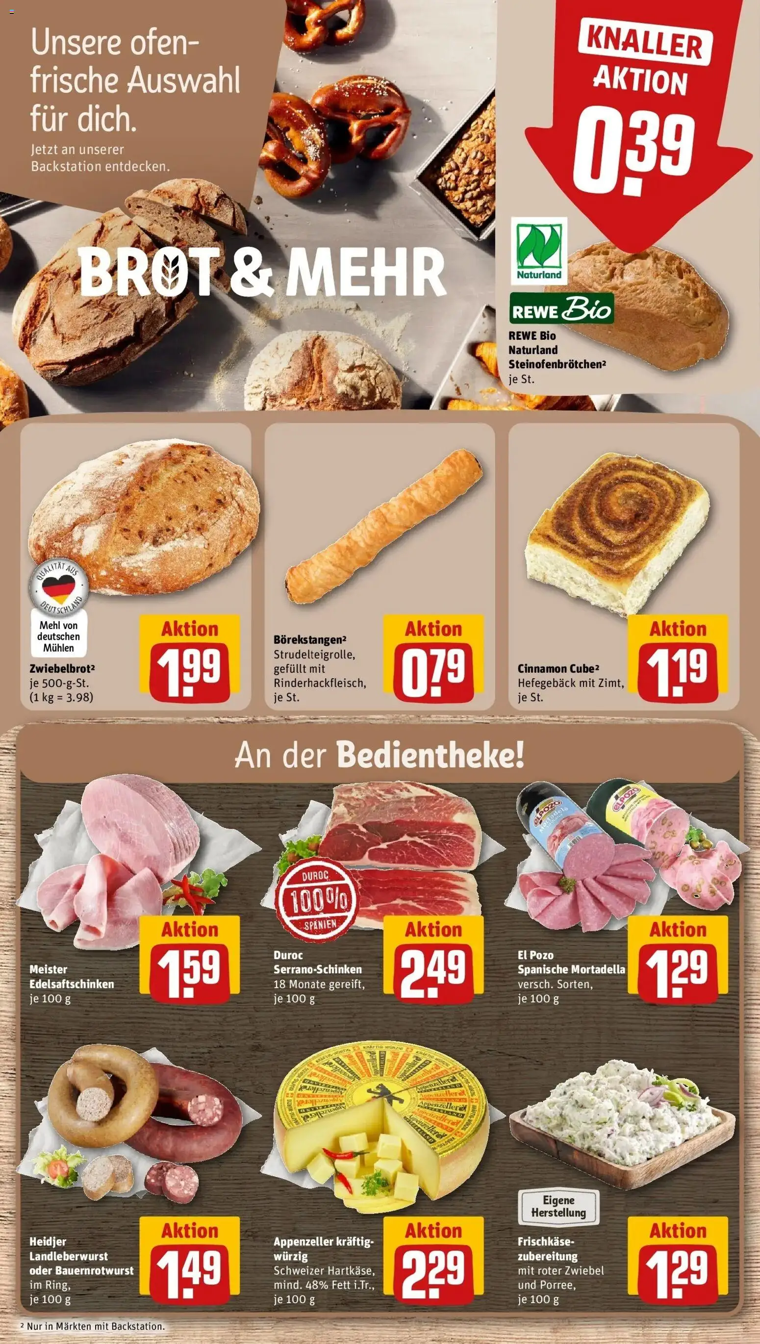 REWE Prospekt ab 28.09.2026 zum Blättern » Angebote | Seite: 16 | Produkte: Ofen, Mehl, Brot, Frischkase