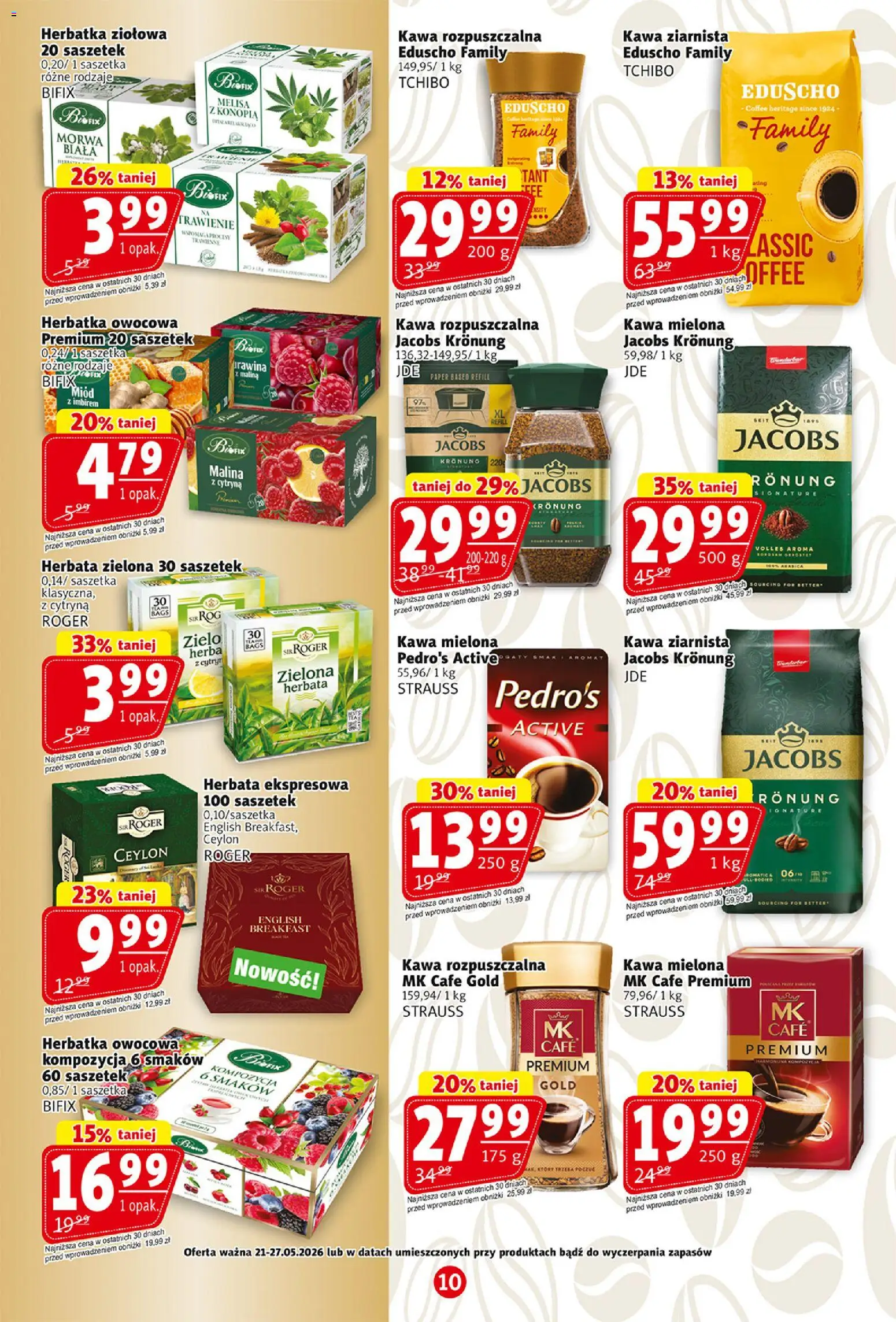 Prim Market gazetka od 21.05.2026 | Strona: 10 | Produkty: Cytryna, Kawa rozpuszczalna, Kawa, Melisa