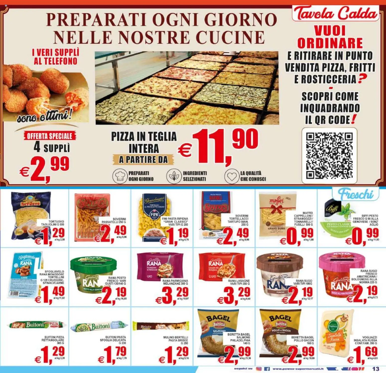 Volantino Pewex del 22/07/2026 | Pagina: 13 | Prodotti: Teglia, Pasta, Telefono, Pasta brisée