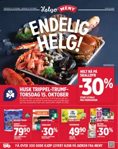 Forhåndsvisning av Meny Helgø kundeavis Endelig Helg gyldig fra 15/10/2026