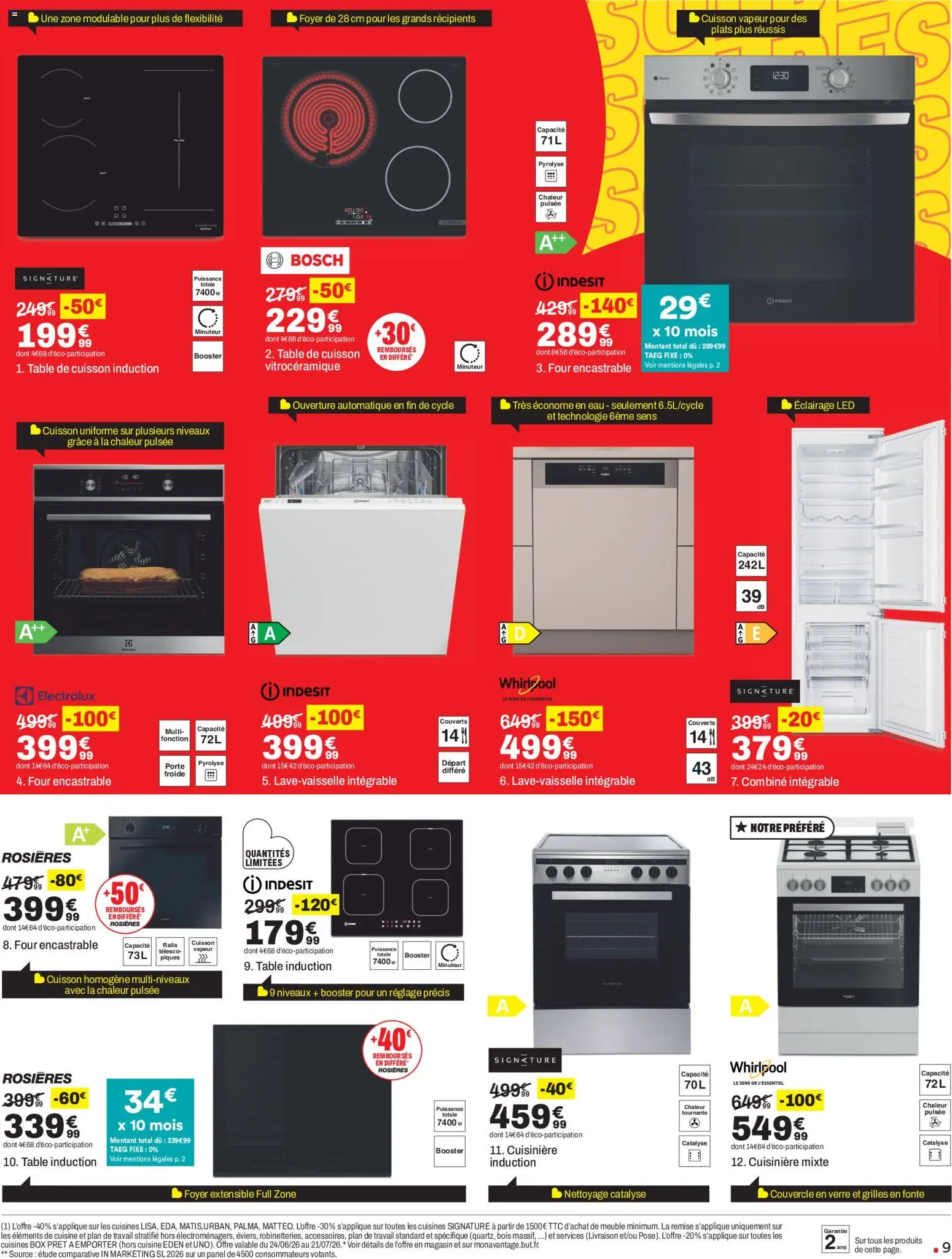 {H1} | Page: 9 | Produits: Meuble, Four, Cuisinière, Table