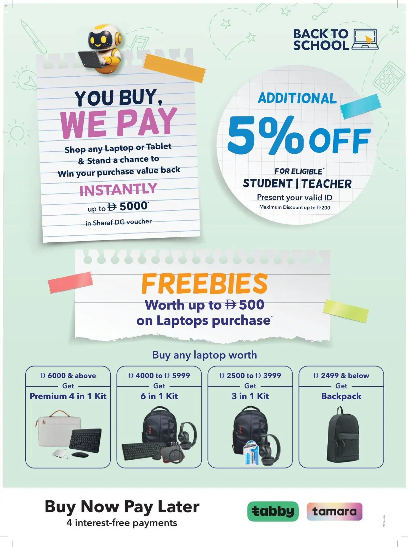 {H1} | Page: 2 | Products: Backpack, Laptop, Tablet