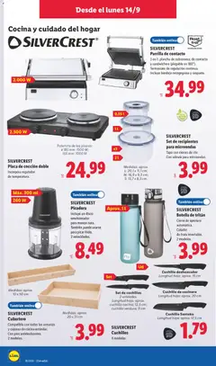 Vista previa Lidl folleto de bazar válido desde el 14/09/2026 | Página: 8 | Productos: Disco, Cocina, Parrilla, Plancha