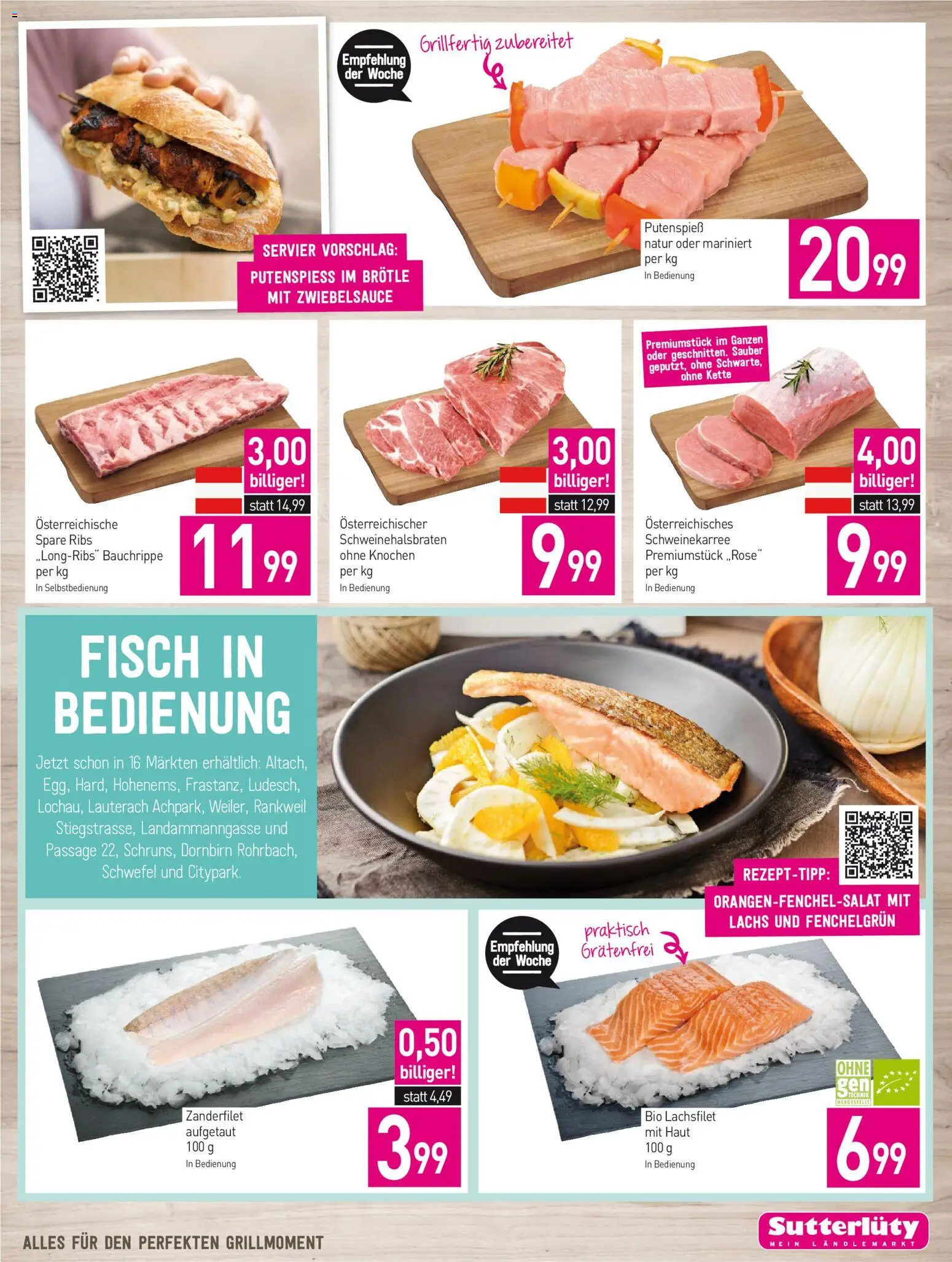 Sutterlüty Flugblatt gültig ab 30.07.2026 | Seite: 9 | Produkte: Lachsfilet, Fisch