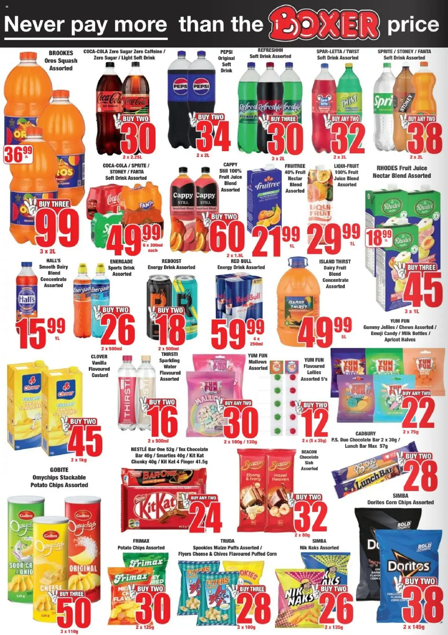 New Boxer catalogue – valid from 04.06.2026 | Page: 4 | Products: Milk, Chips, Dairy blend, Sugar