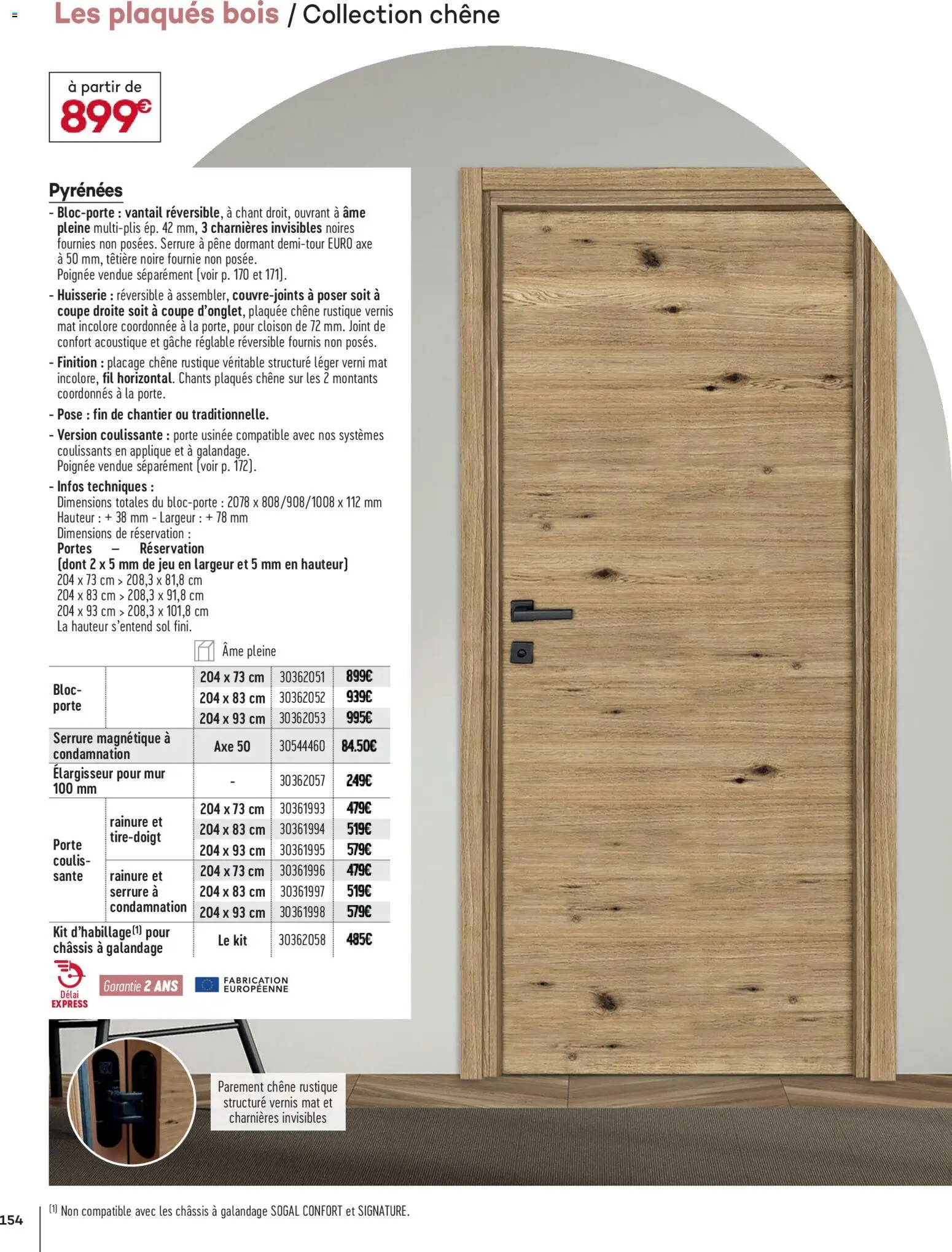 {H1} | Page: 154 | Produits: Porte, Portes