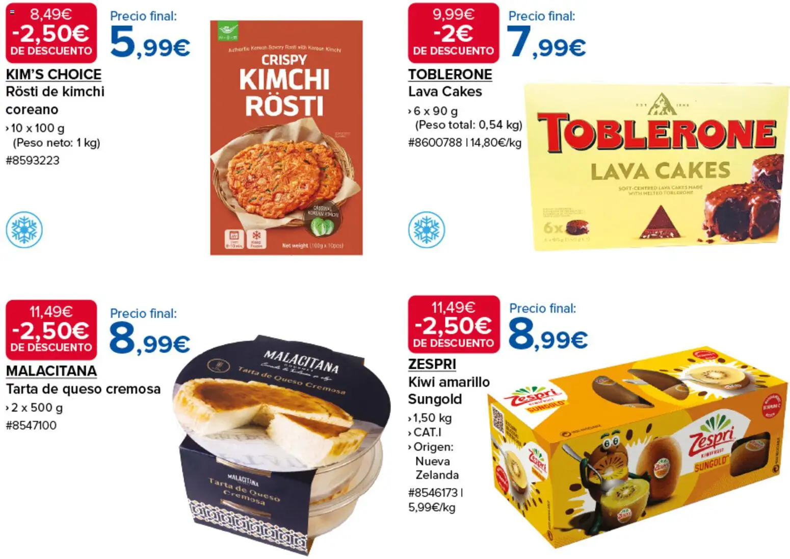 Costco Disfrute de estos descuentos │ válido desde el 29/07/2026 | Página: 4 | Productos: Queso, Kiwi, Peso