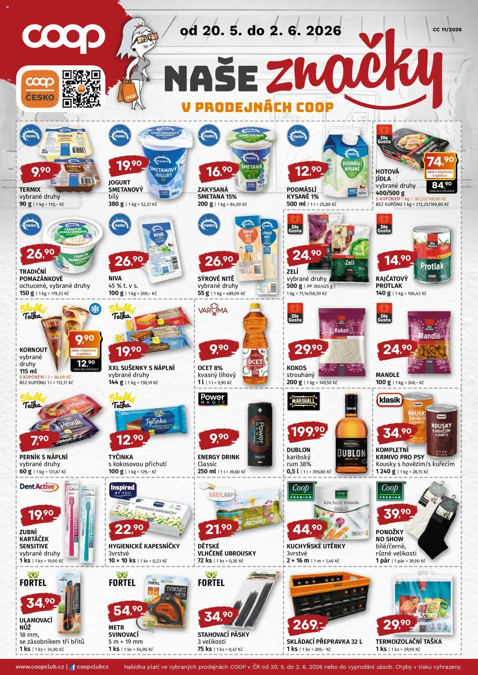 Coop leták - Super cena od 20.05.2026 | Strana: 2 | Produkty: Rum, Perník, Taška, Energy drink