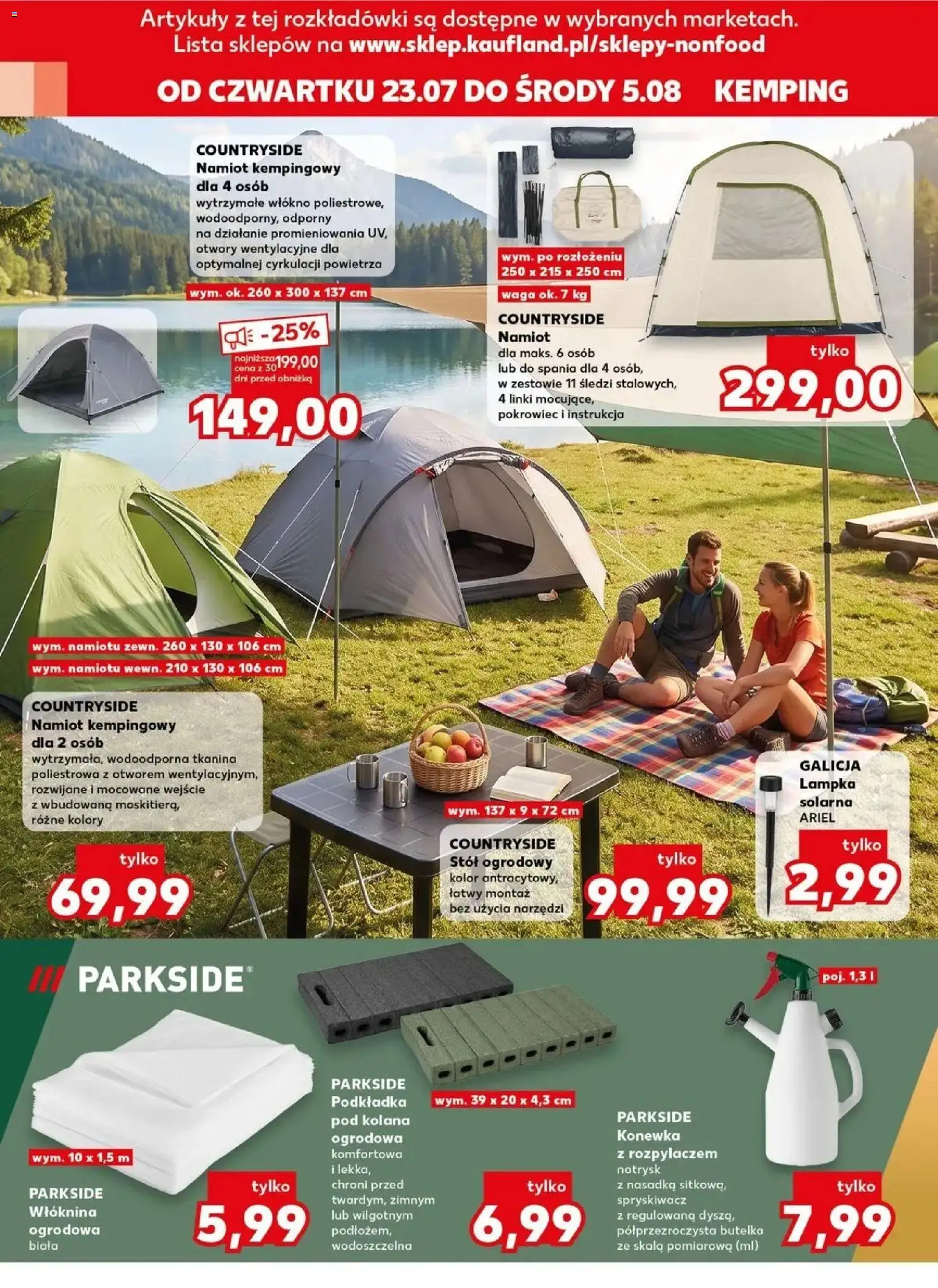 Kaufland gazetka - Złap Okazje od 23.07.2026 | Strona: 14 | Produkty: Waga, Stół, Ariel, Stół ogrodowy