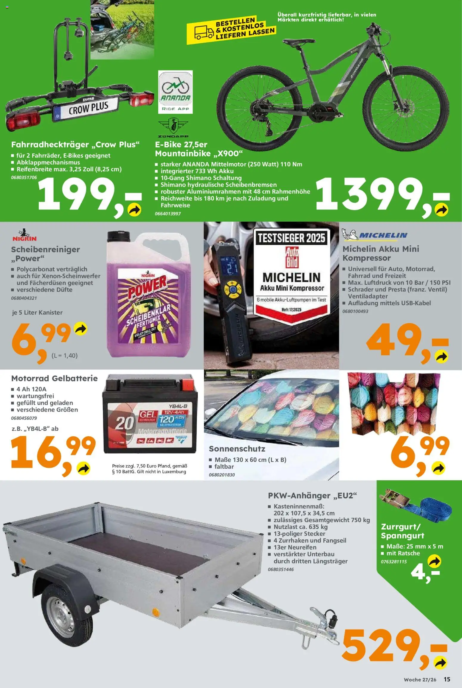 Globus Baumarkt Prospekt Neustadt an der Weinstraße – gültig ab 29.06.2026 | Seite: 15 | Produkte: Mountainbike