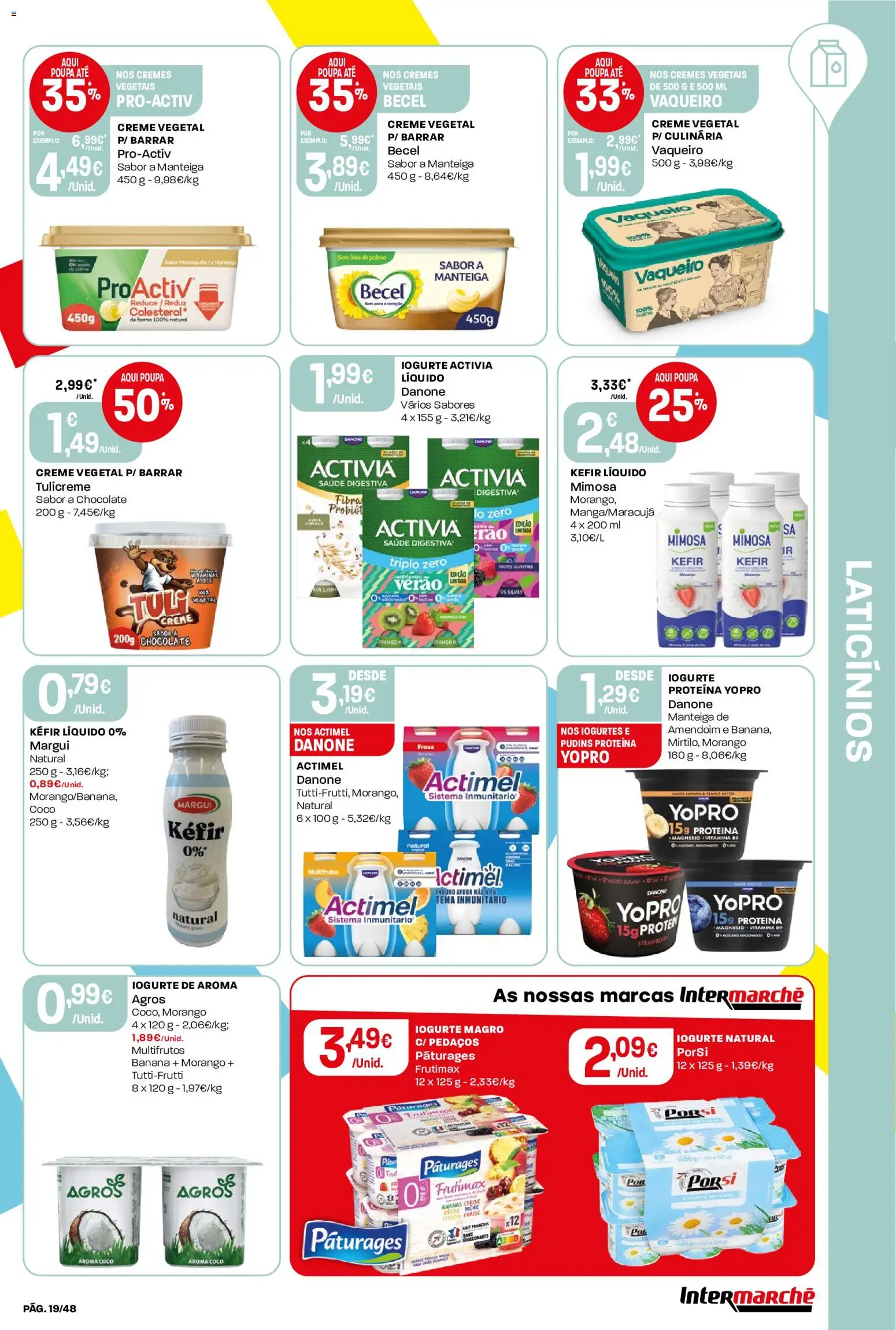Intermarché folheto │ válido de 08/10/2026 | Página: 19 | Produtos: Laticínios, Iogurte, Coco, Proteina