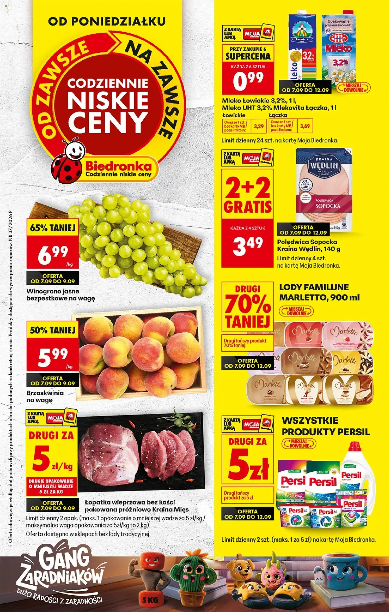 Biedronka gazetka od poniedziałku od 07.09.2026 | Strona: 1